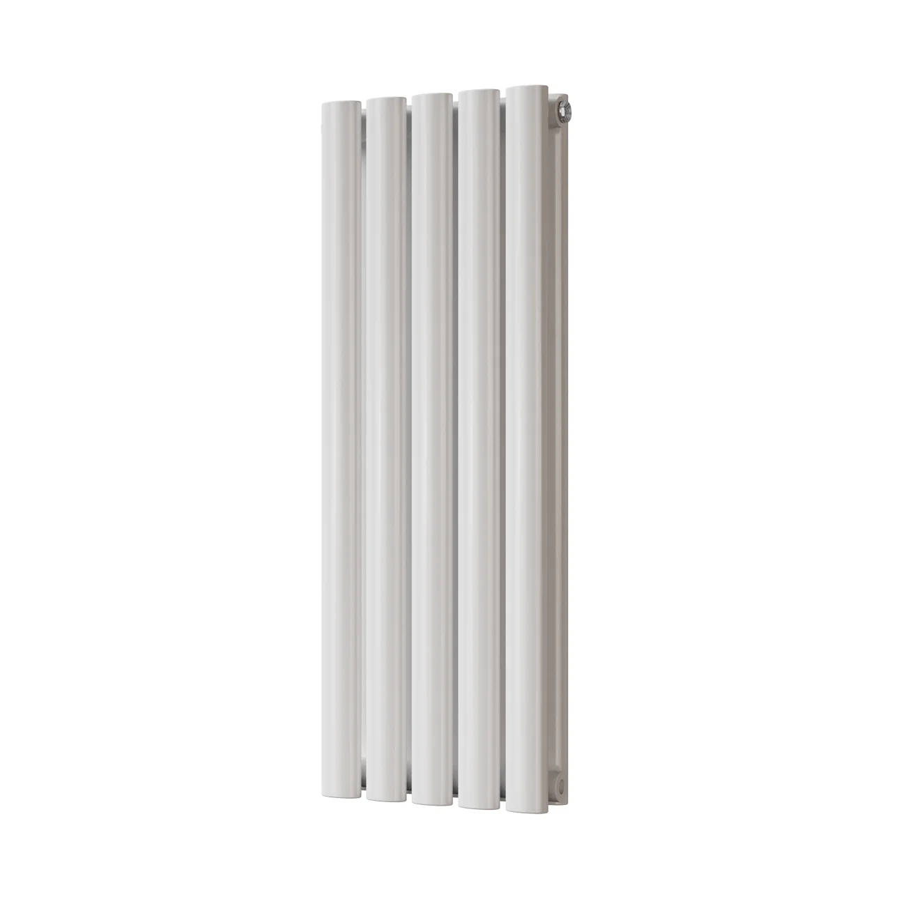 Omeara - White Designer Radiator H800mm x W290mm Double Panel - Feet Included