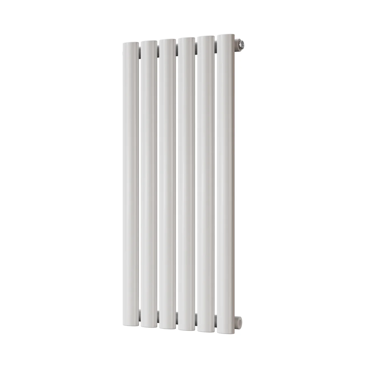 Omeara - White Designer Radiator H800mm x W348mm Single Panel - Feet Included