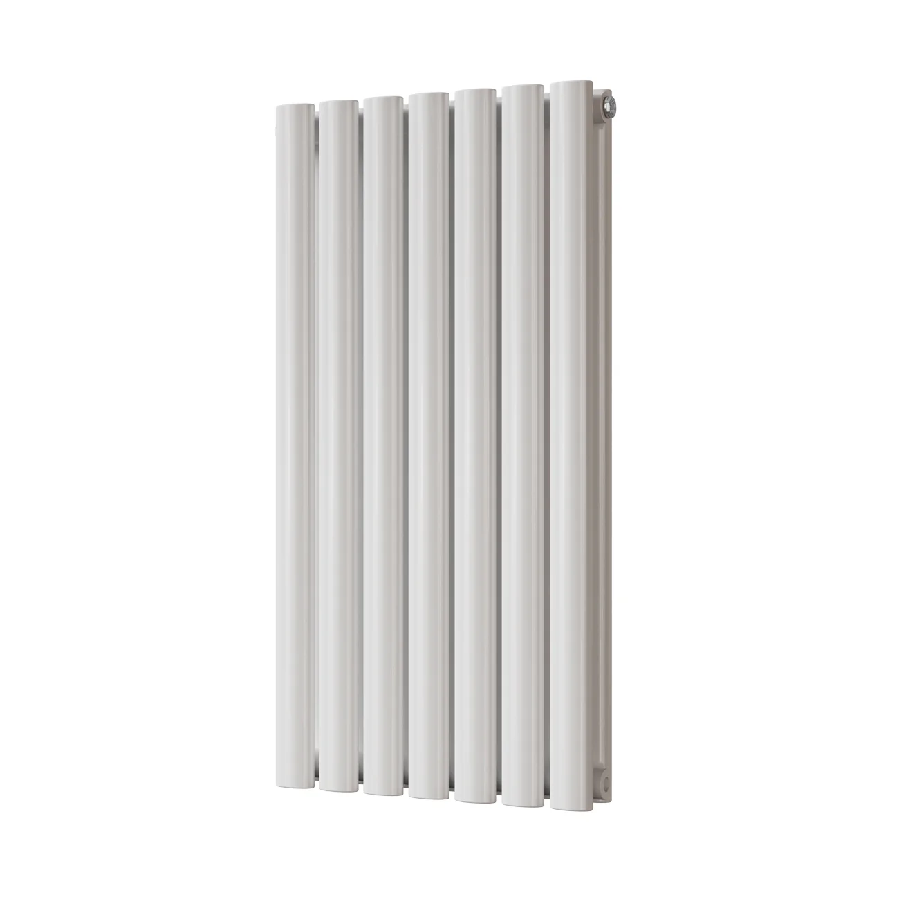 Omeara - White Designer Radiator H800mm x W406mm Double Panel - Feet Included