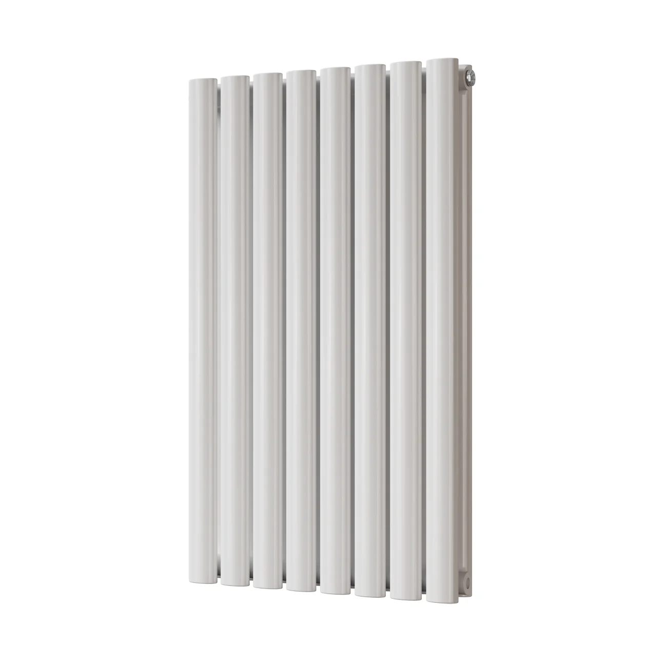 Omeara - White Designer Radiator H800mm x W464mm Double Panel - Feet Included