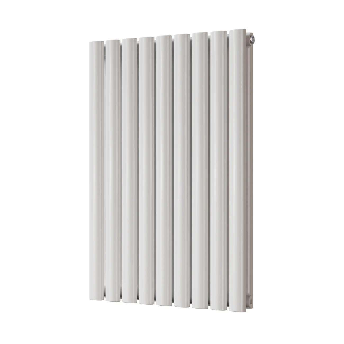 Omeara - White Designer Radiator H800mm x W522mm Double Panel - Feet Included