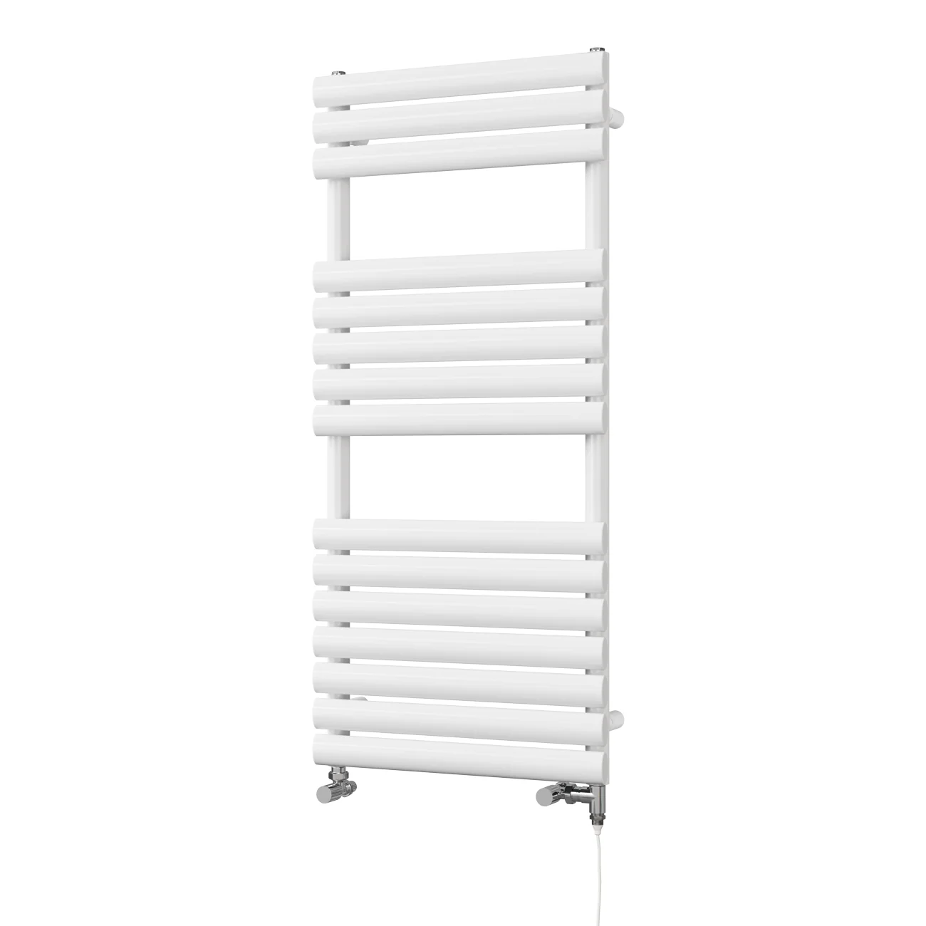 Omeara - White Dual Fuel Towel Rail H1120mm x W500mm Standard - Image 2