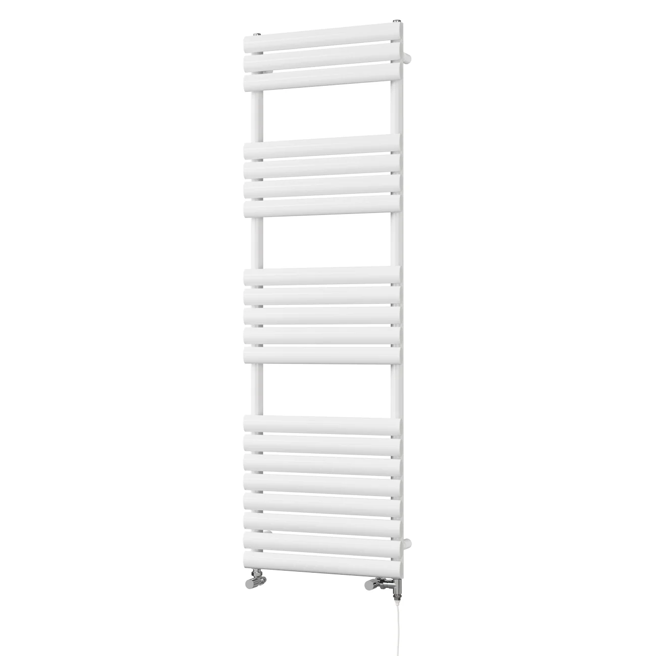 Omeara - White Dual Fuel Towel Rail H1595mm x W500mm Standard - Image 2
