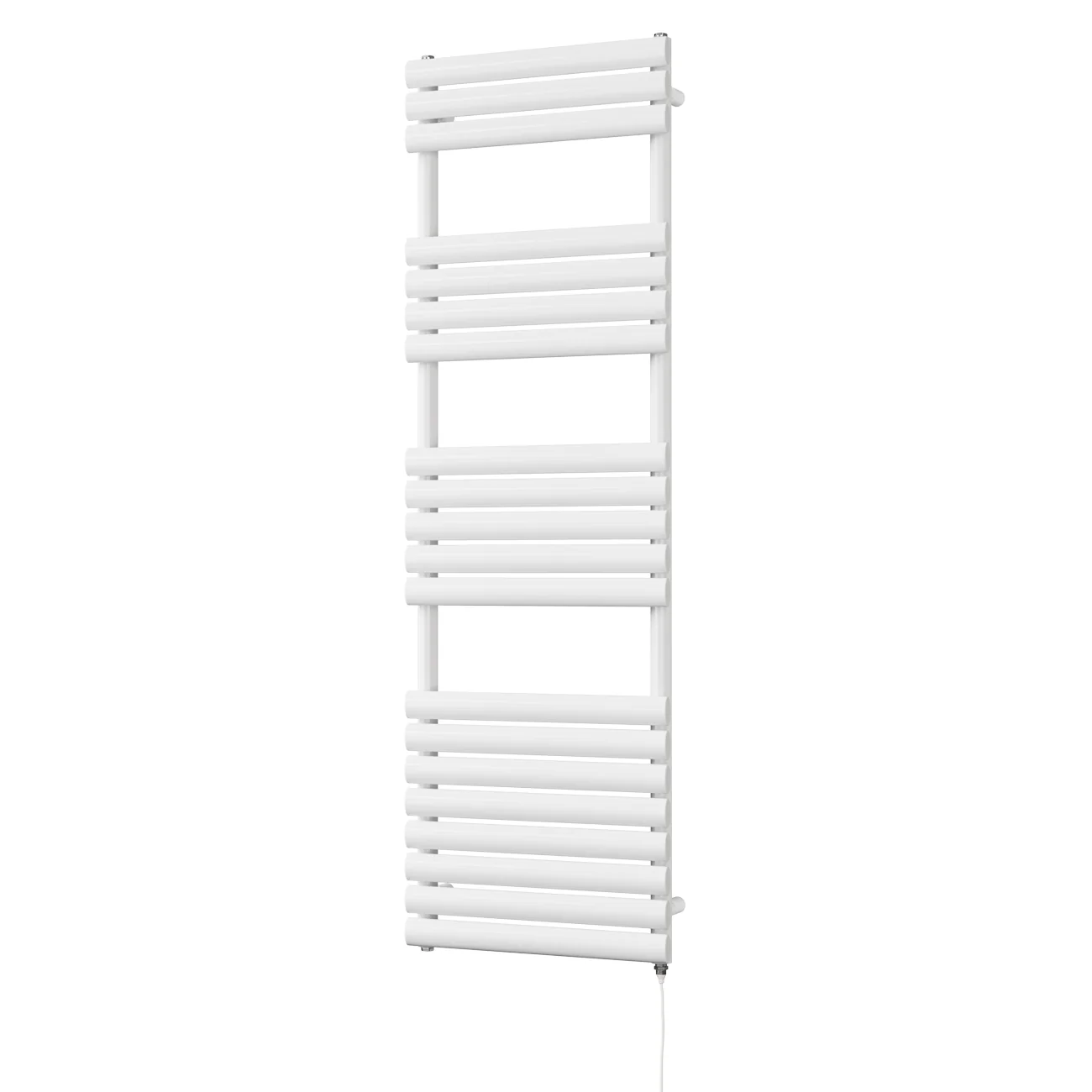 Omeara - White Electric Towel Rail H1595mm x W500mm 600w Standard - Image 2