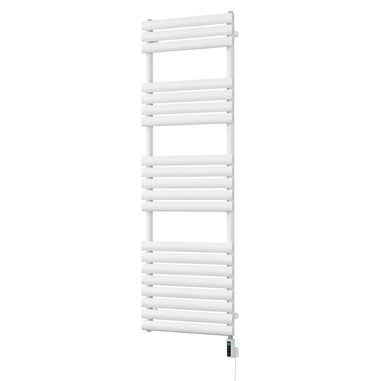 Omeara - White Electric Towel Rail H1595mm x W500mm 900w Thermostatic WIFI - Image 2