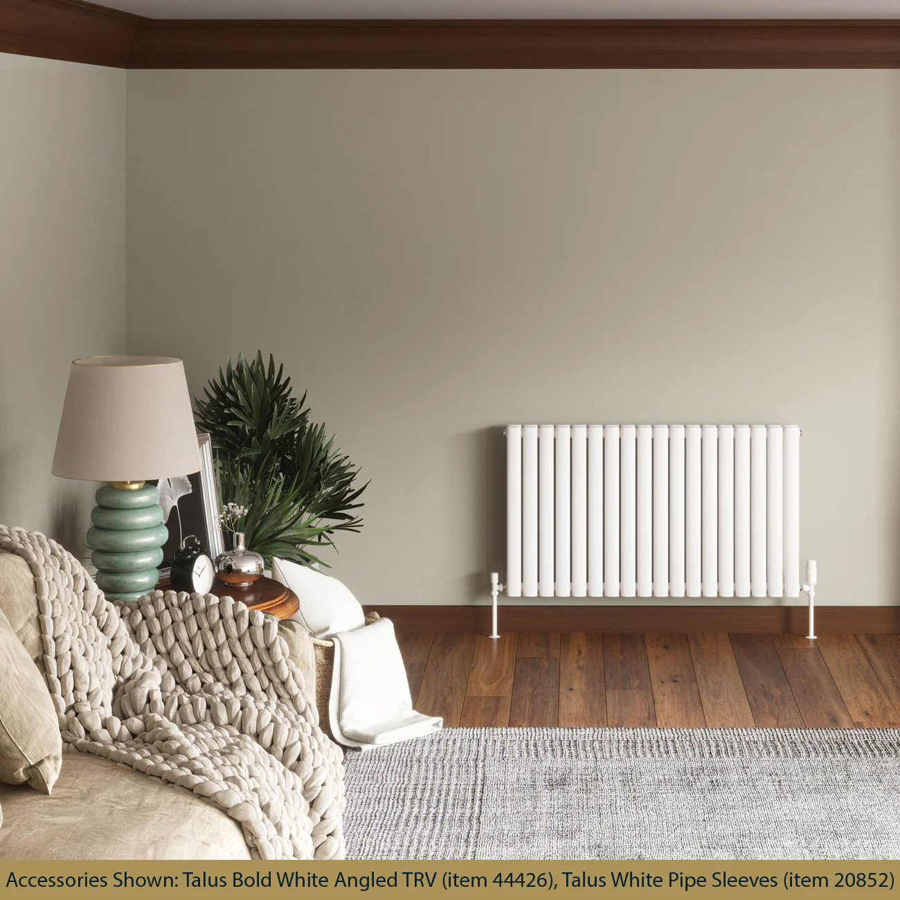 Omeara - White Horizontal Radiator H600mm x W1044mm Double Panel - Image 2