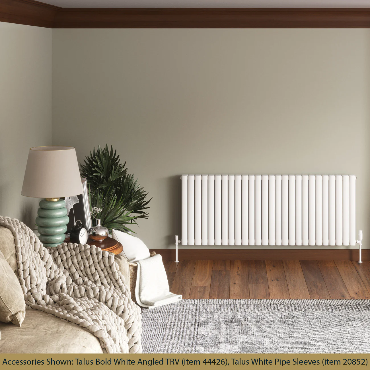 Omeara - White Horizontal Radiator H600mm x W1508mm Double Panel - Image 2
