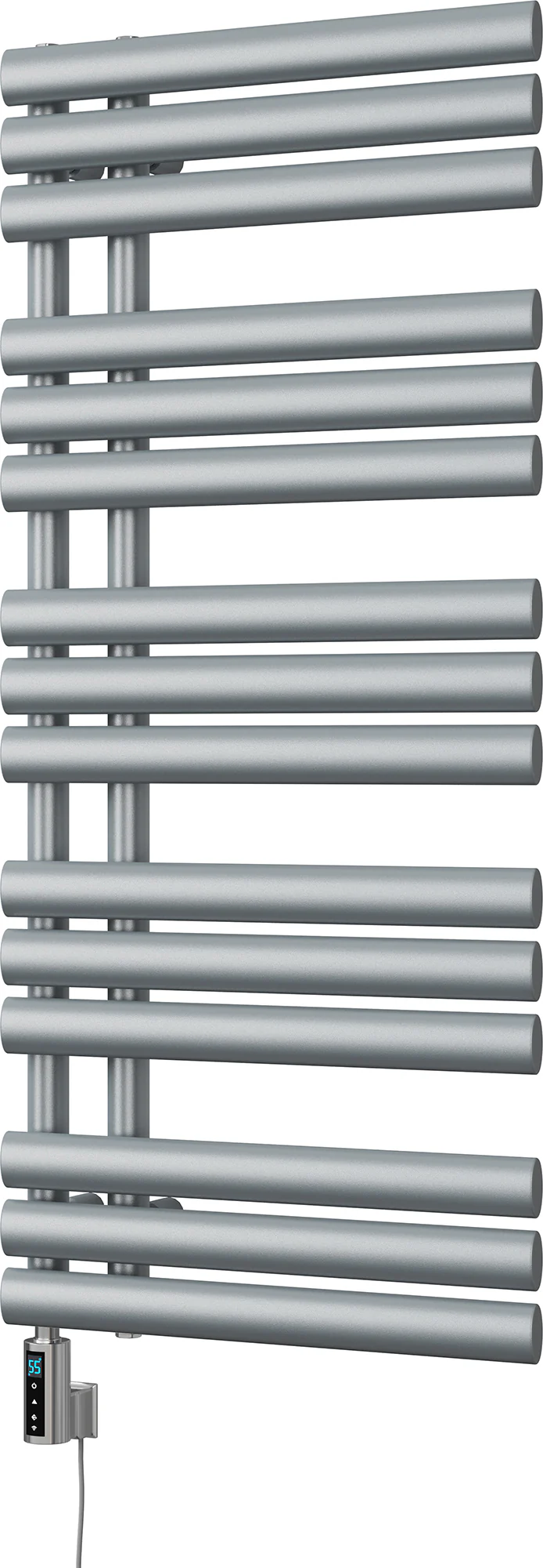 Percival - Silver Electric Towel Rail H1120mm x W500mm 500w Thermostatic WIFI
