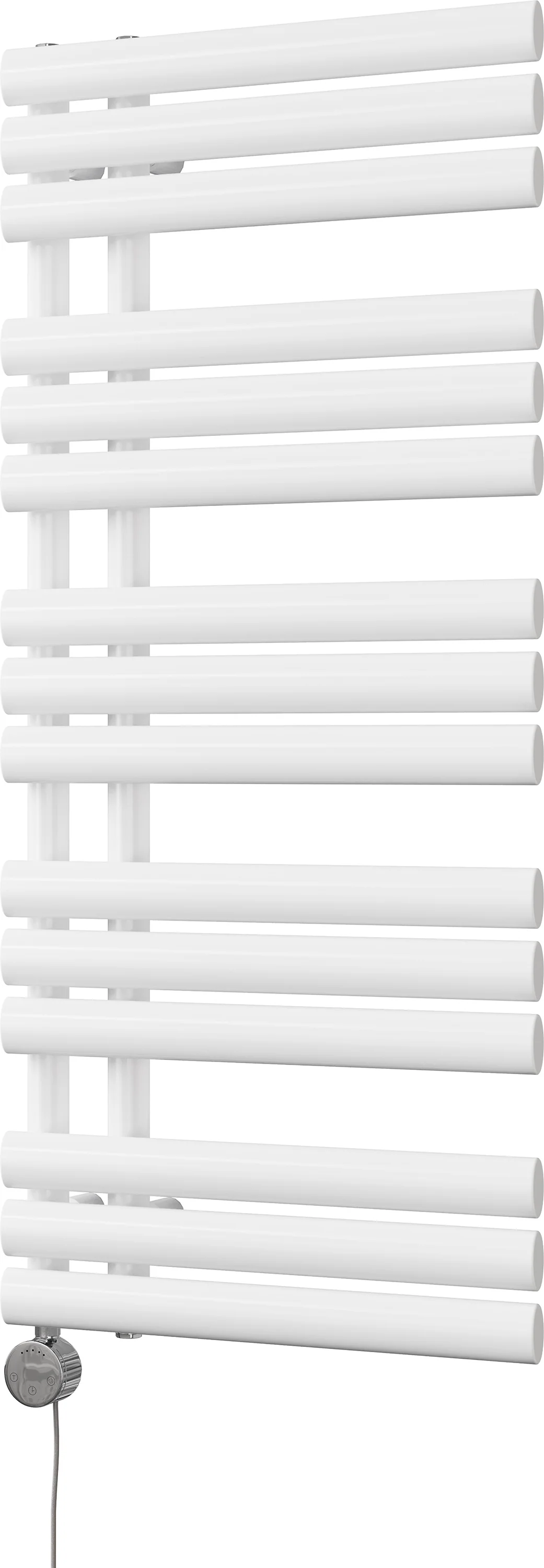 Percival - White Electric Towel Rail H1120mm x W500mm 500w Thermostatic