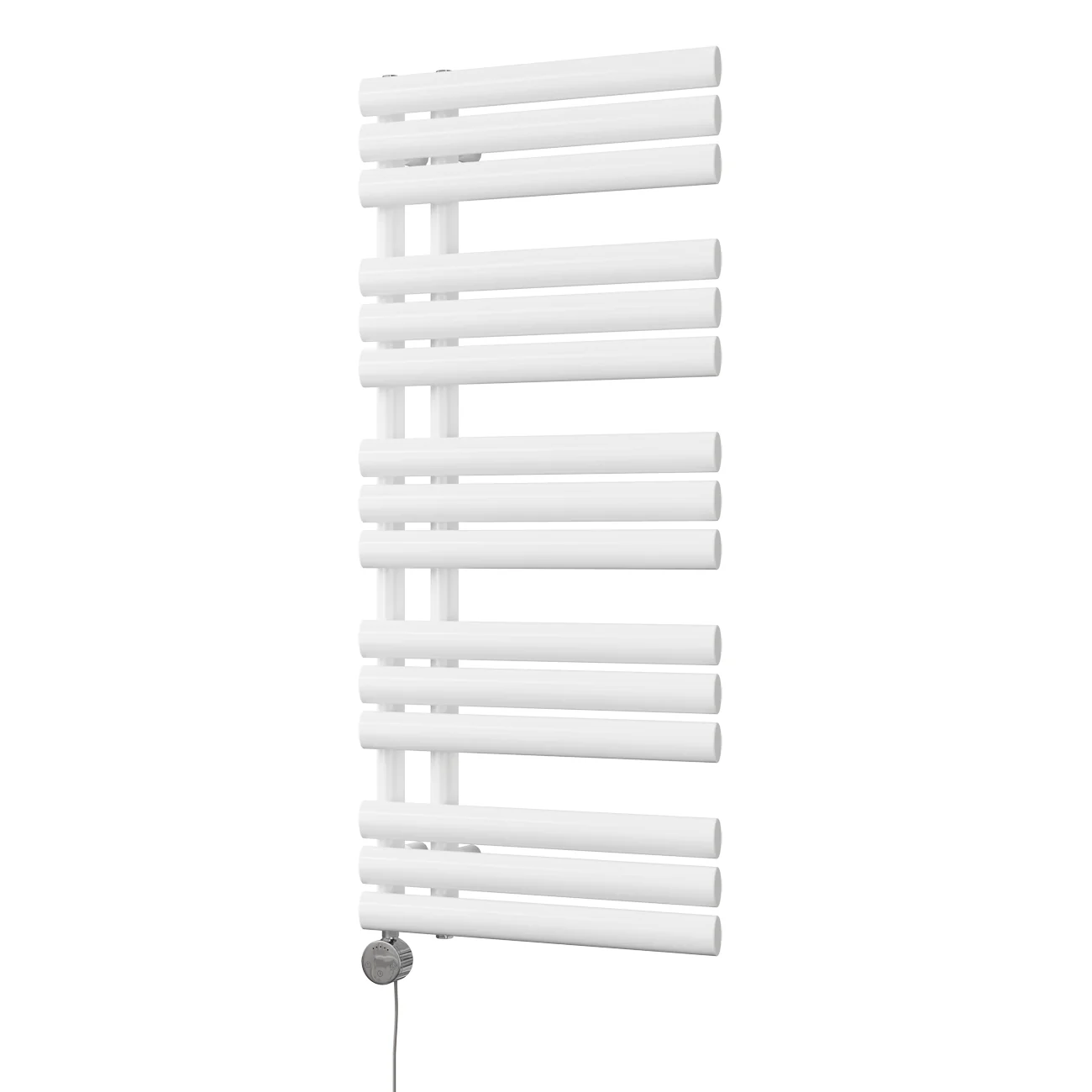 Percival - White Electric Towel Rail H1120mm x W500mm 500w Thermostatic - Image 2