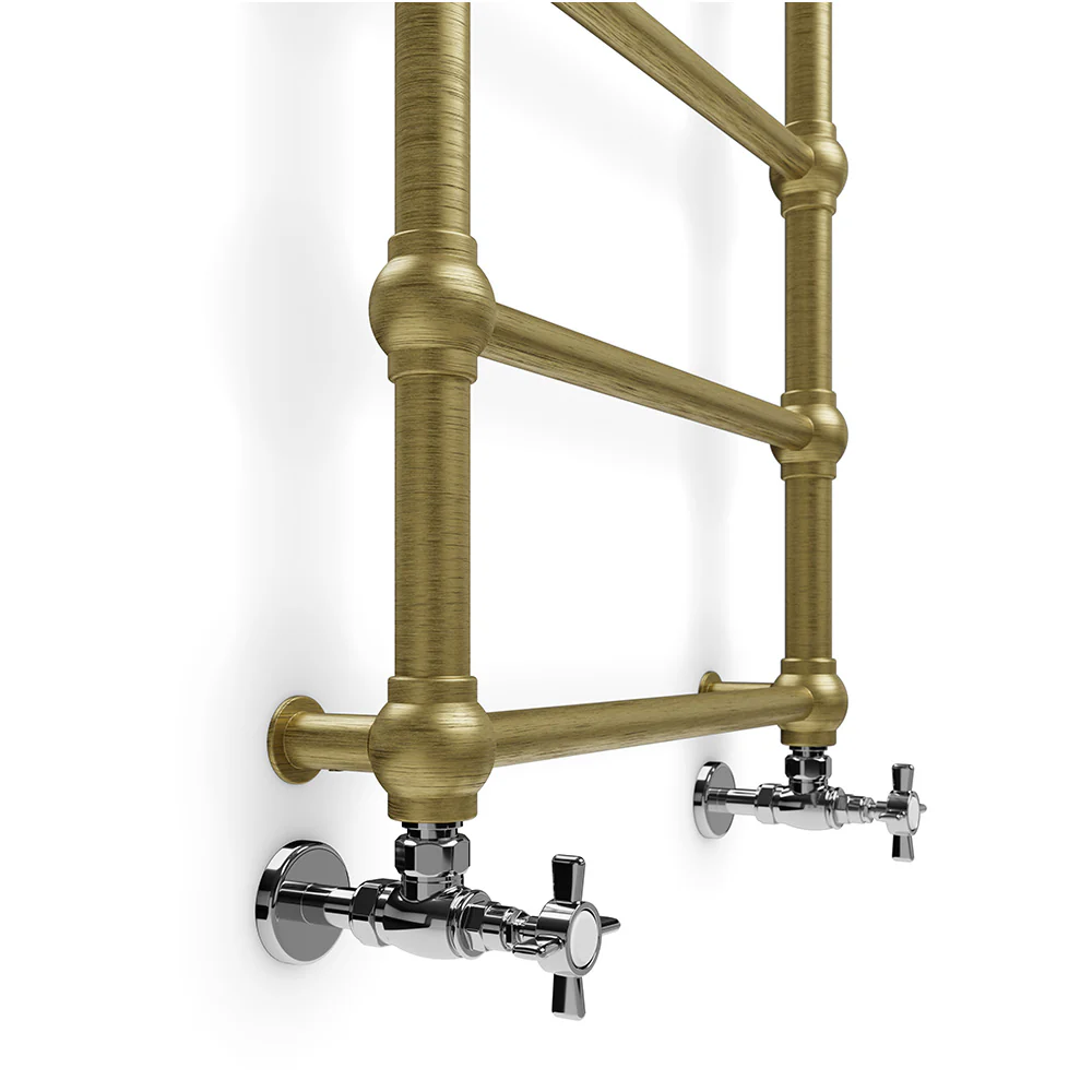 Retro - Brass Towel Radiator - H800mm x W504mm - Image 3