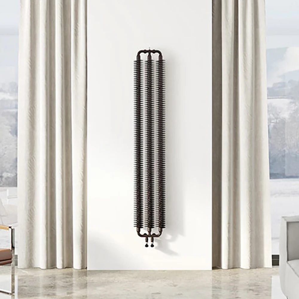 Ribbon V - Black Vertical Designer Radiator H1720mm x W290mm Single Panel - Image 2