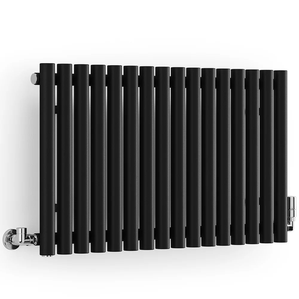 Rolo-Room - Black Horizontal Designer Radiator H500mm x W865mm Single Panel - Image 6