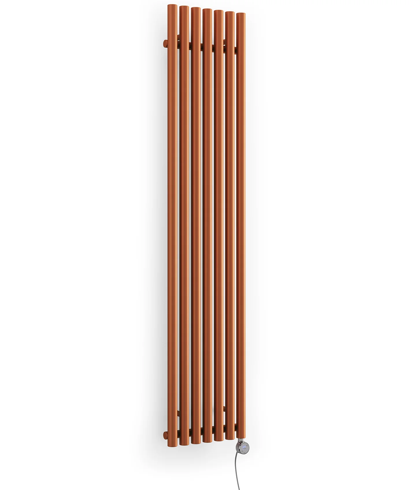 Rolo-Room - Copper Vertical Electric Radiator H1800mm x W370mm 800w Thermostatic - Image 5