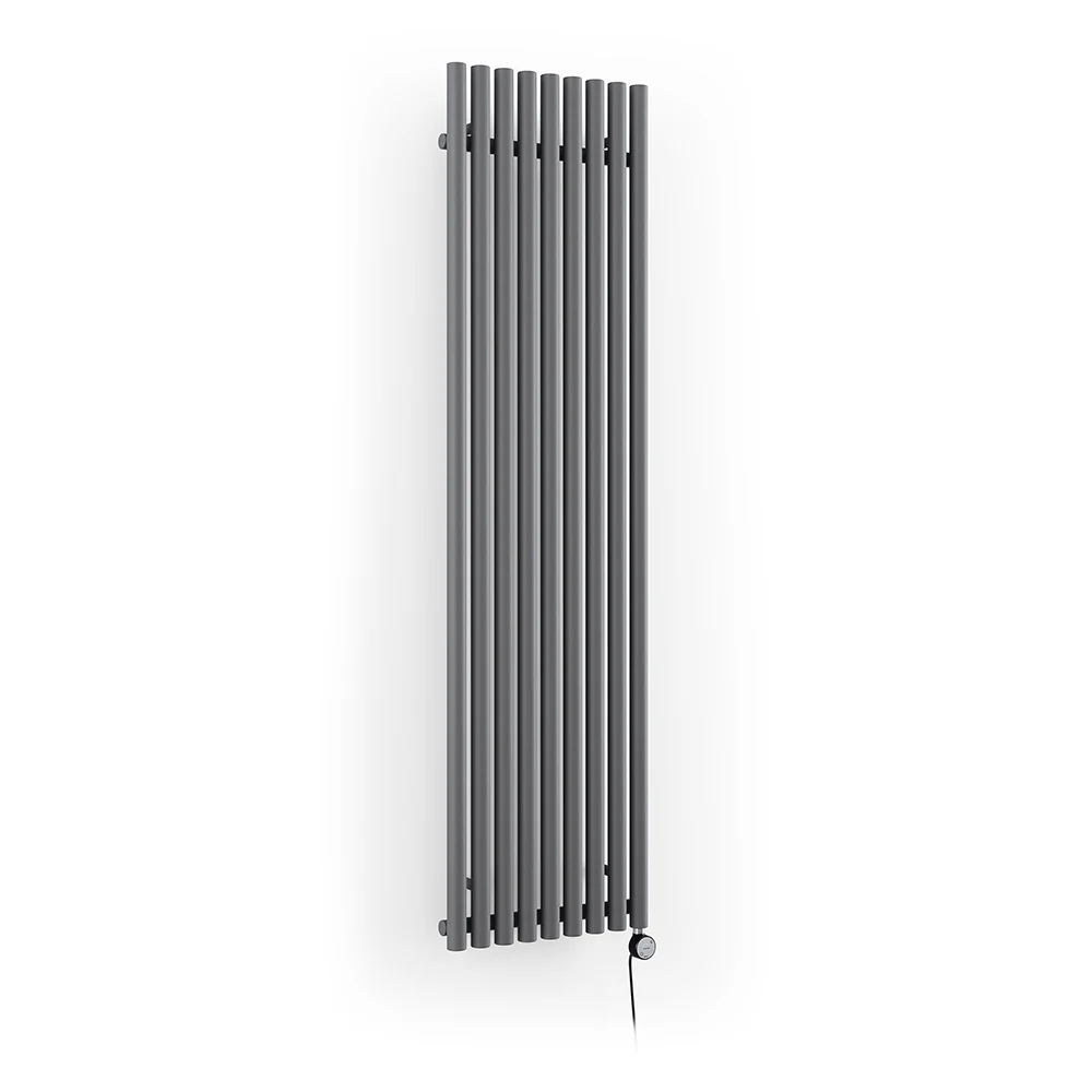 Rolo-Room - Modern Grey Vertical Electric Radiator H1800mm x W480mm 1000w Thermostatic - Image 6