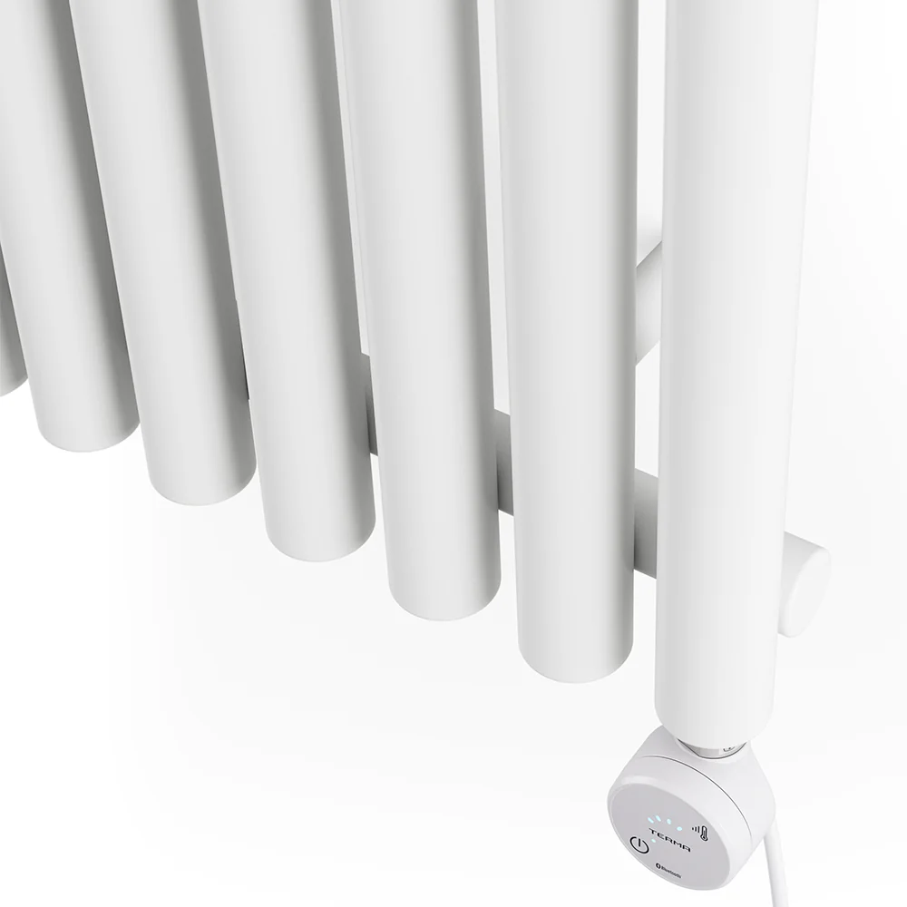 Rolo-Room - White Vertical Electric Radiator H1800mm x W480mm 1000w Thermostatic - Image 4