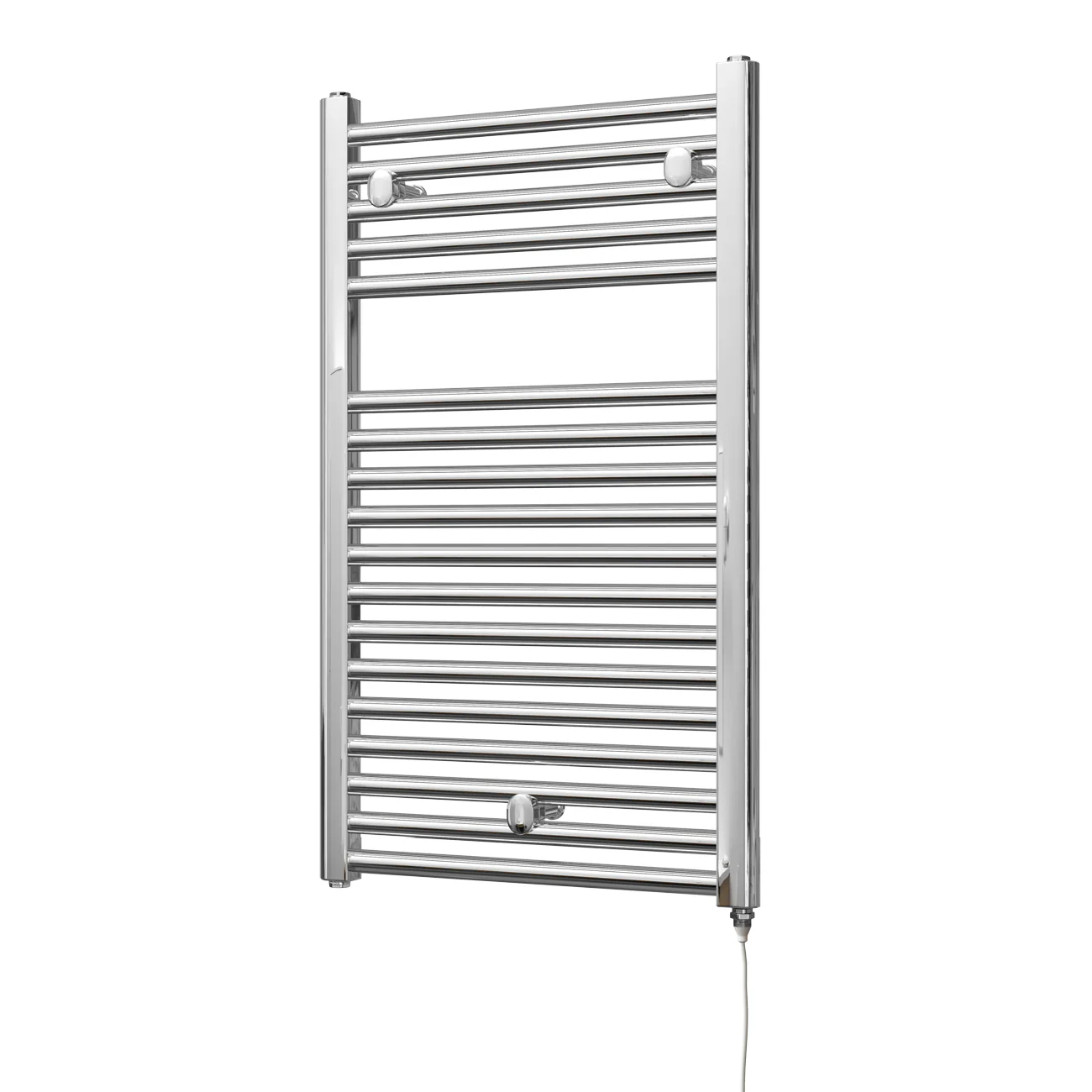 Roma - Chrome Electric Towel Rail H842mm x W500mm Straight 200w Standard - Image 2