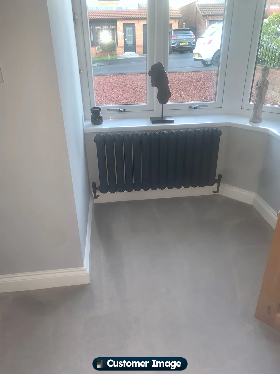 Sherwood - Anthracite Round Top Column Radiator H500mm x W993mm 2 Column - Image 4