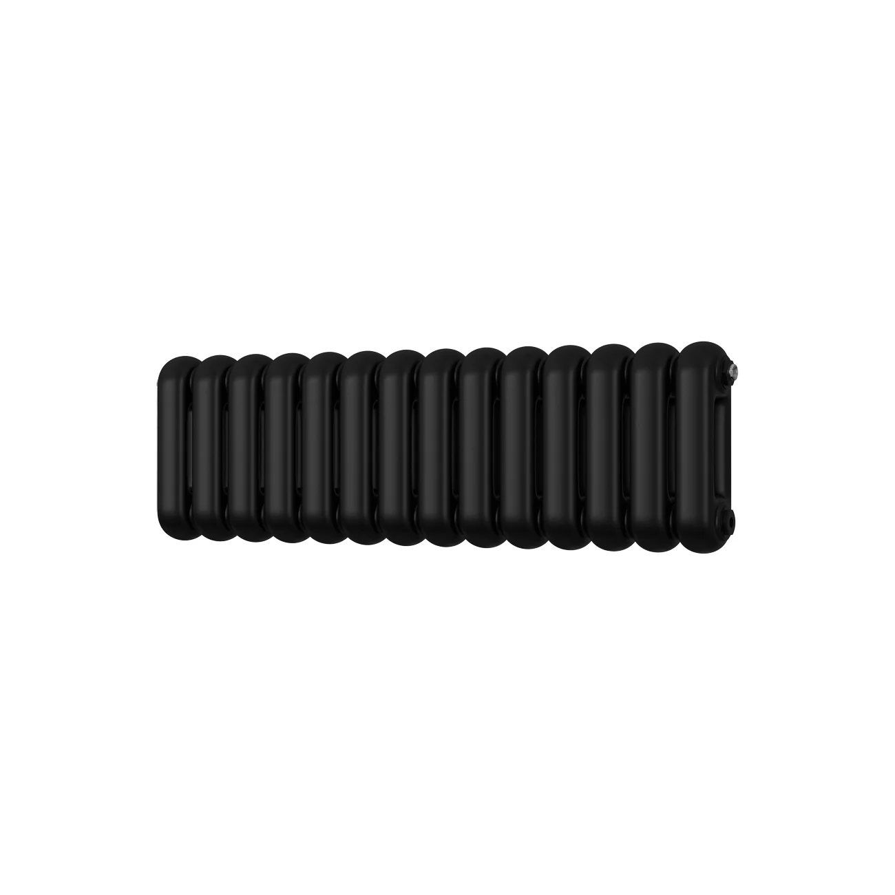 Sherwood - Black Round Top Column Radiator H300mm x W993mm 2 Column