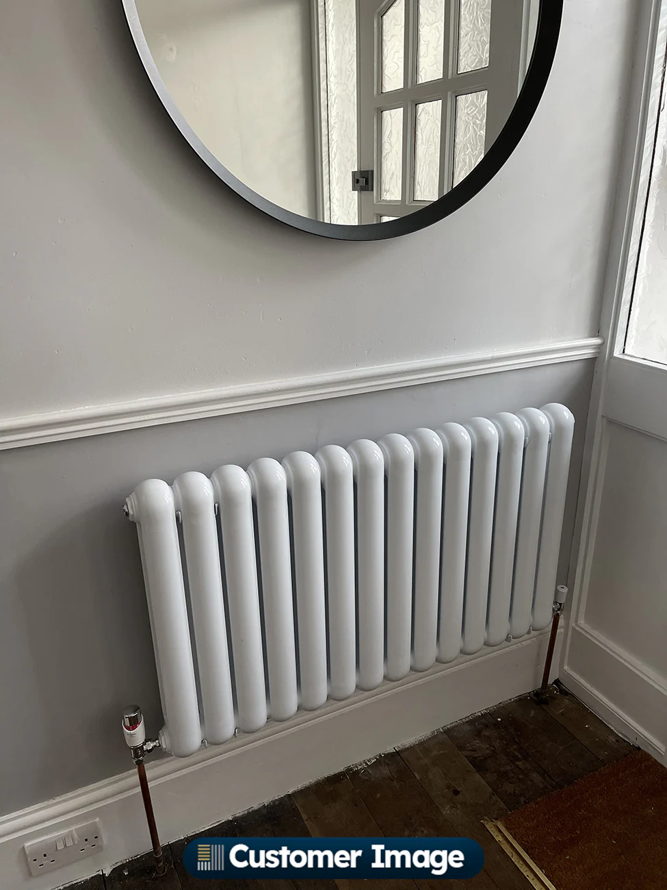 Sherwood - White Round Top Column Radiator H600mm x W993mm 2 Column - Image 4