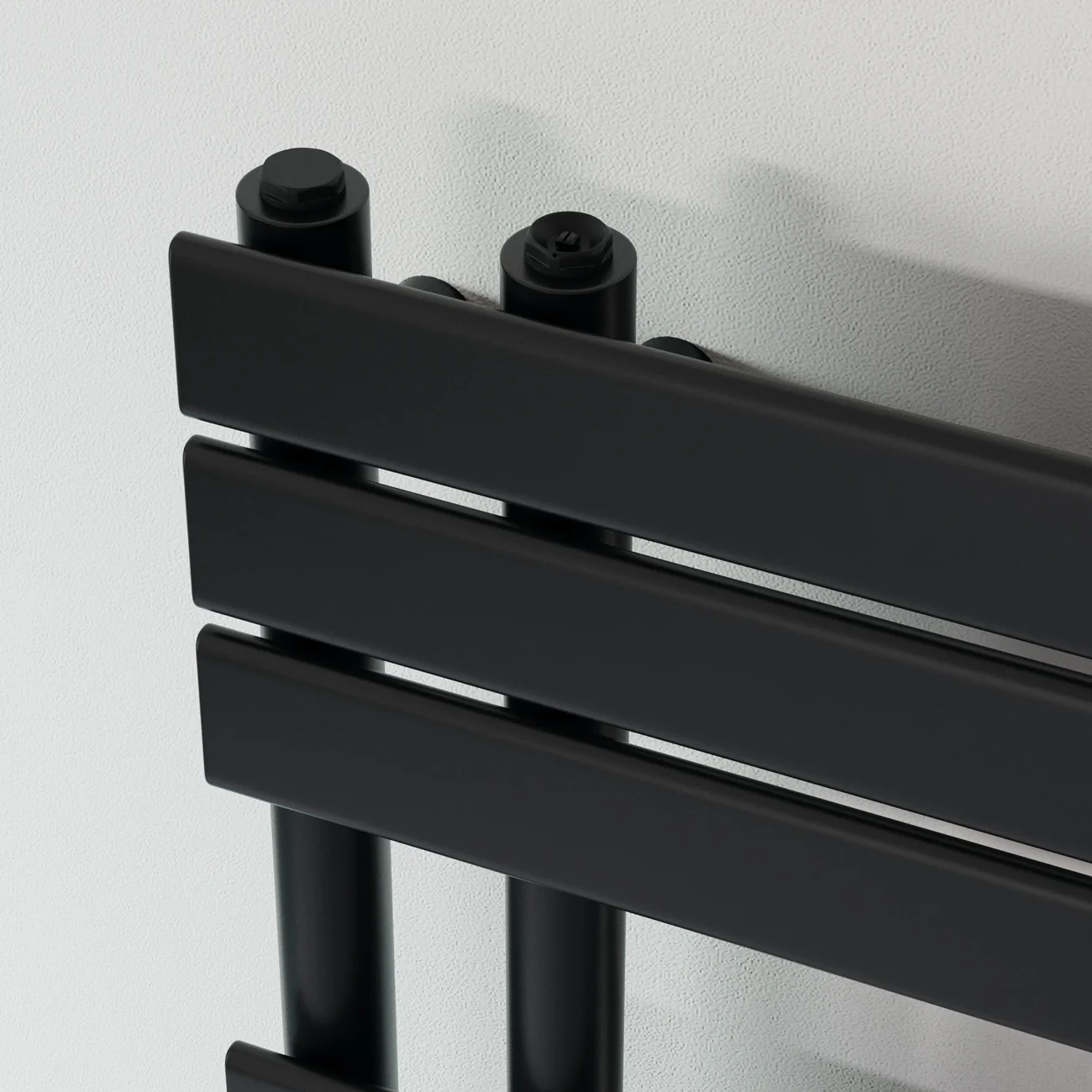 Stirling Bold - Black Thermostatic Radiator Valve & Installation Kit Straight 15mm - Image 3