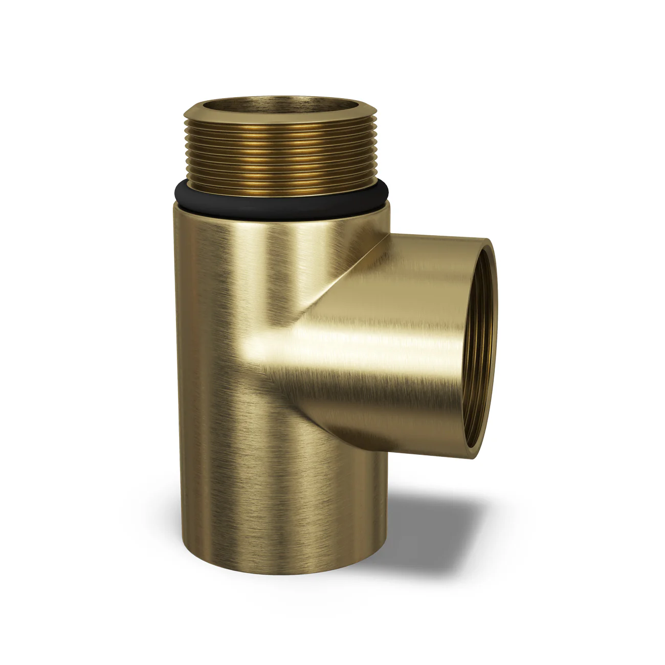 Talus - Brushed Brass Radiator T-Piece 1/2" BSP