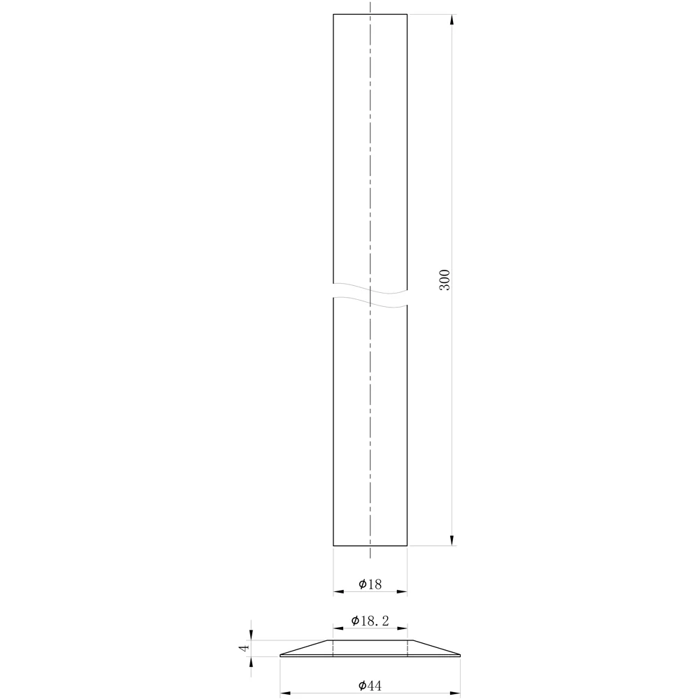 Talus - Polished Brass Polished Pipe Covers 300mm - Image 3