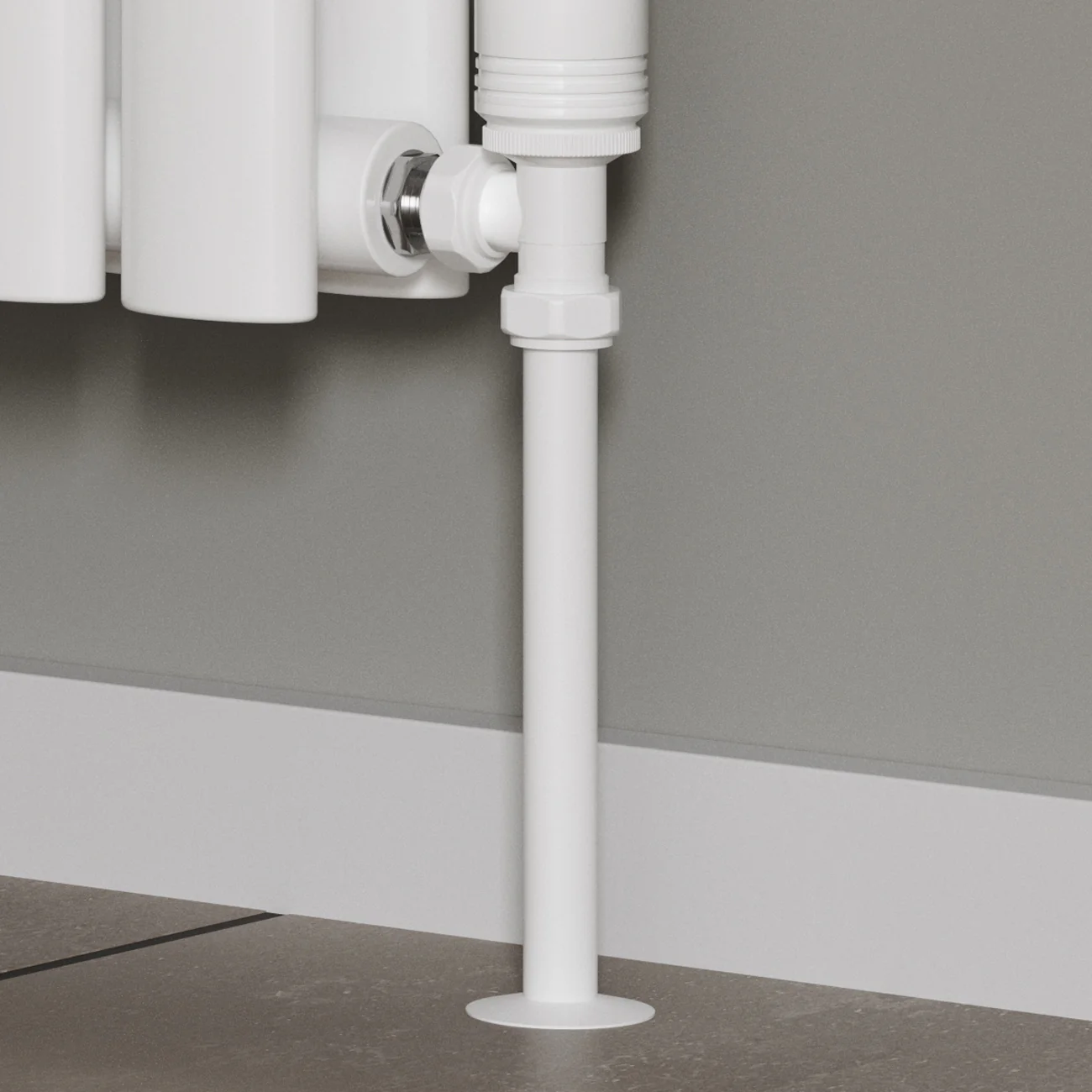 Talus - White Gloss Pipe Covers 300mm - Image 2