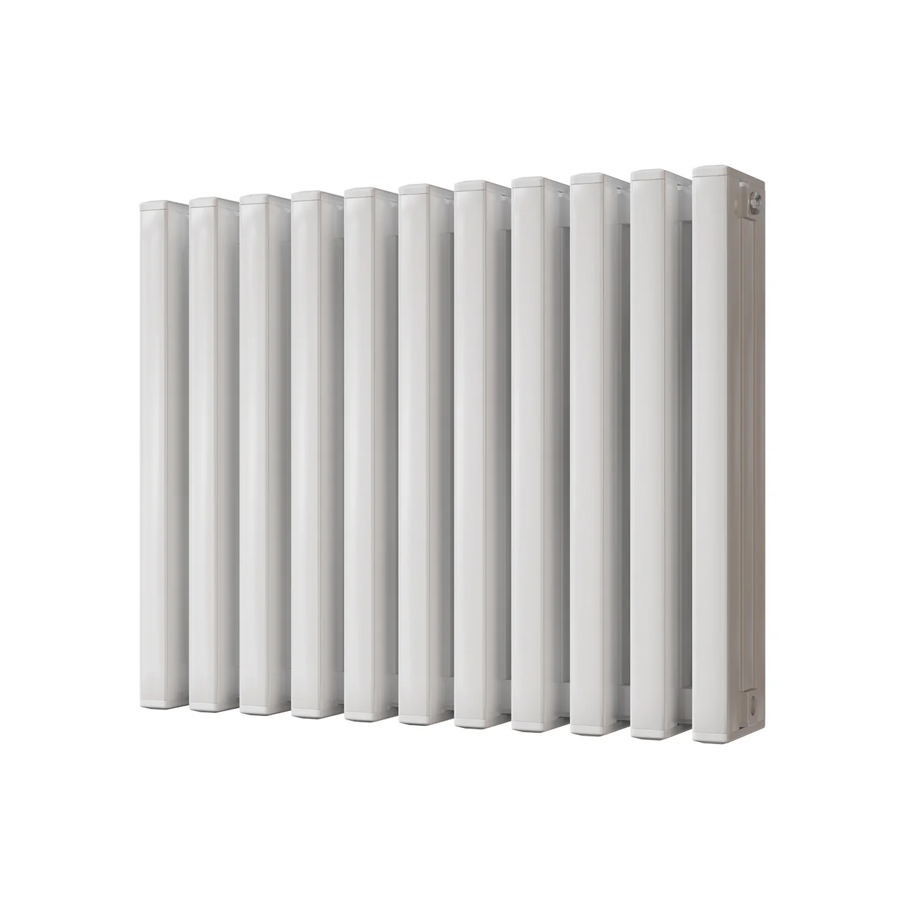 Temple - White Square Tube Column Radiator H600mm x W730mm