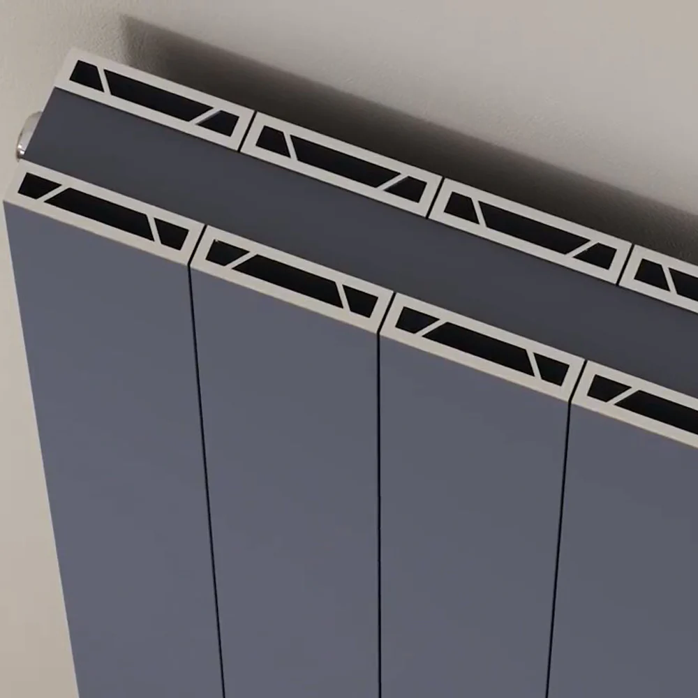 Thetford - Anthracite Vertical Radiator Double Panel H1600mm x W372mm Smooth - Image 4