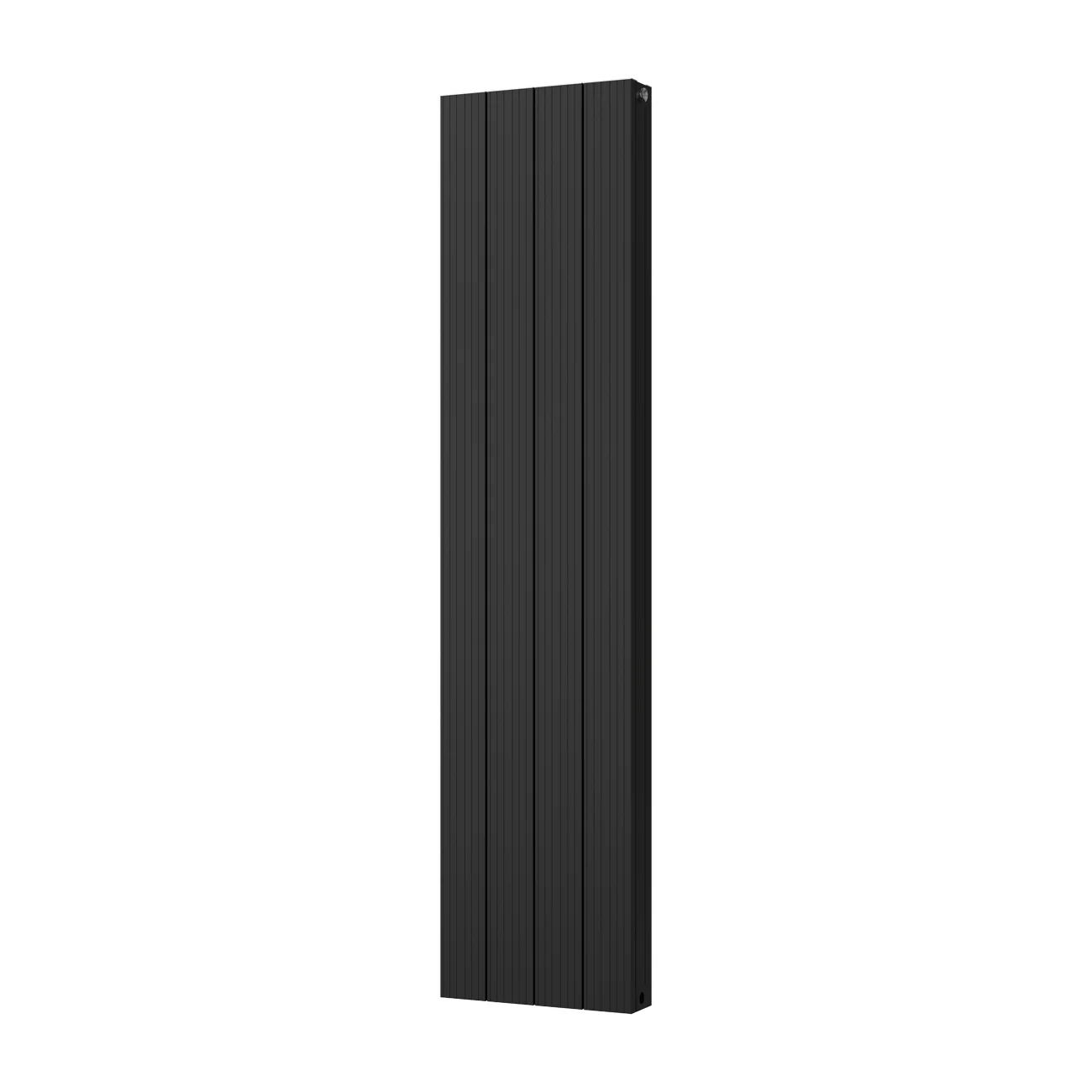 Thetford - Black Vertical Radiator Double Panel H1600mm x W372mm Grooved