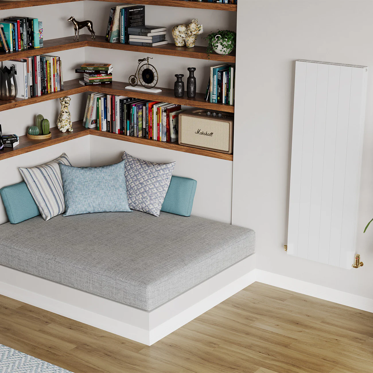 Thetford - White Vertical Radiator Double Panel H1600mm x W560mm Smooth - Image 2