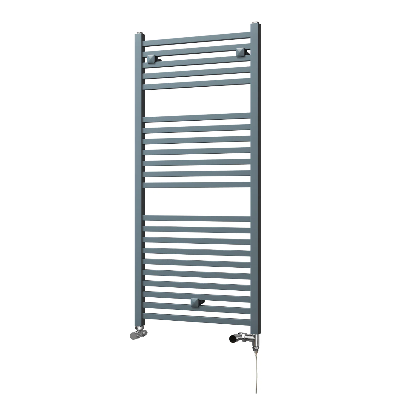 Todi - Anthracite Dual Fuel Towel Rail H1110mm x W500mm Standard - Straight - Image 2