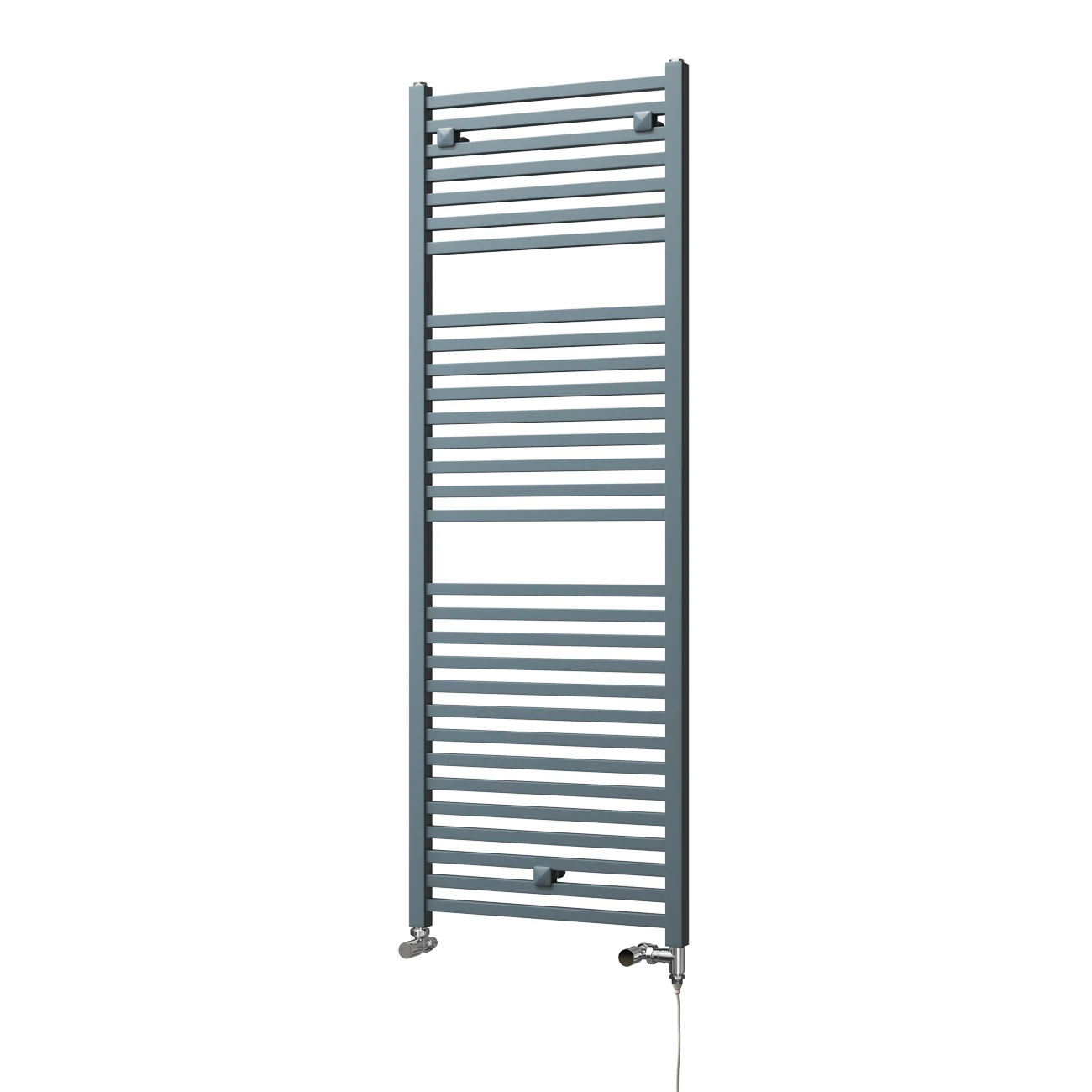 Todi - Anthracite Dual Fuel Towel Rail H1420mm x W500mm Standard - Straight - Image 2