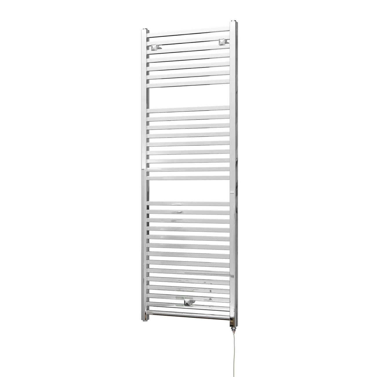 Todi - Chrome Electric Towel Rail H1420mm x W500mm Straight 400w Standard - Image 2