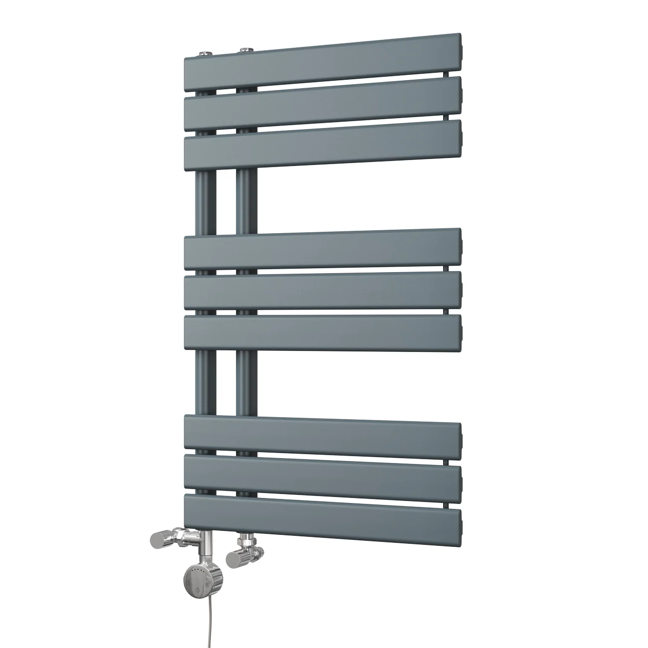 Tristan - Anthracite Dual Fuel Towel Rail H816mm x W500mm Thermostatic - Image 2