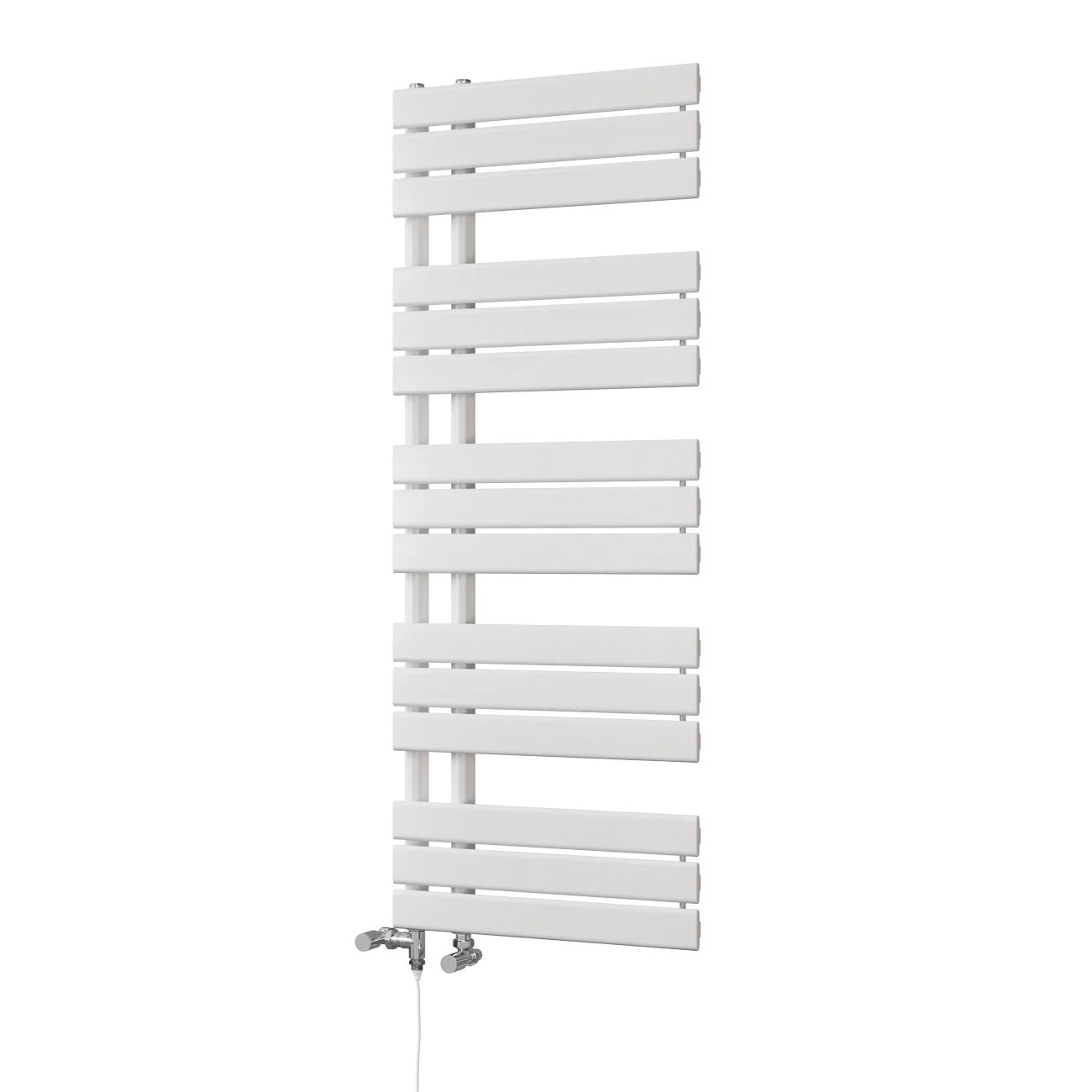 Tristan - White Dual Fuel Towel Rail H1292mm x W500mm Standard - Image 2