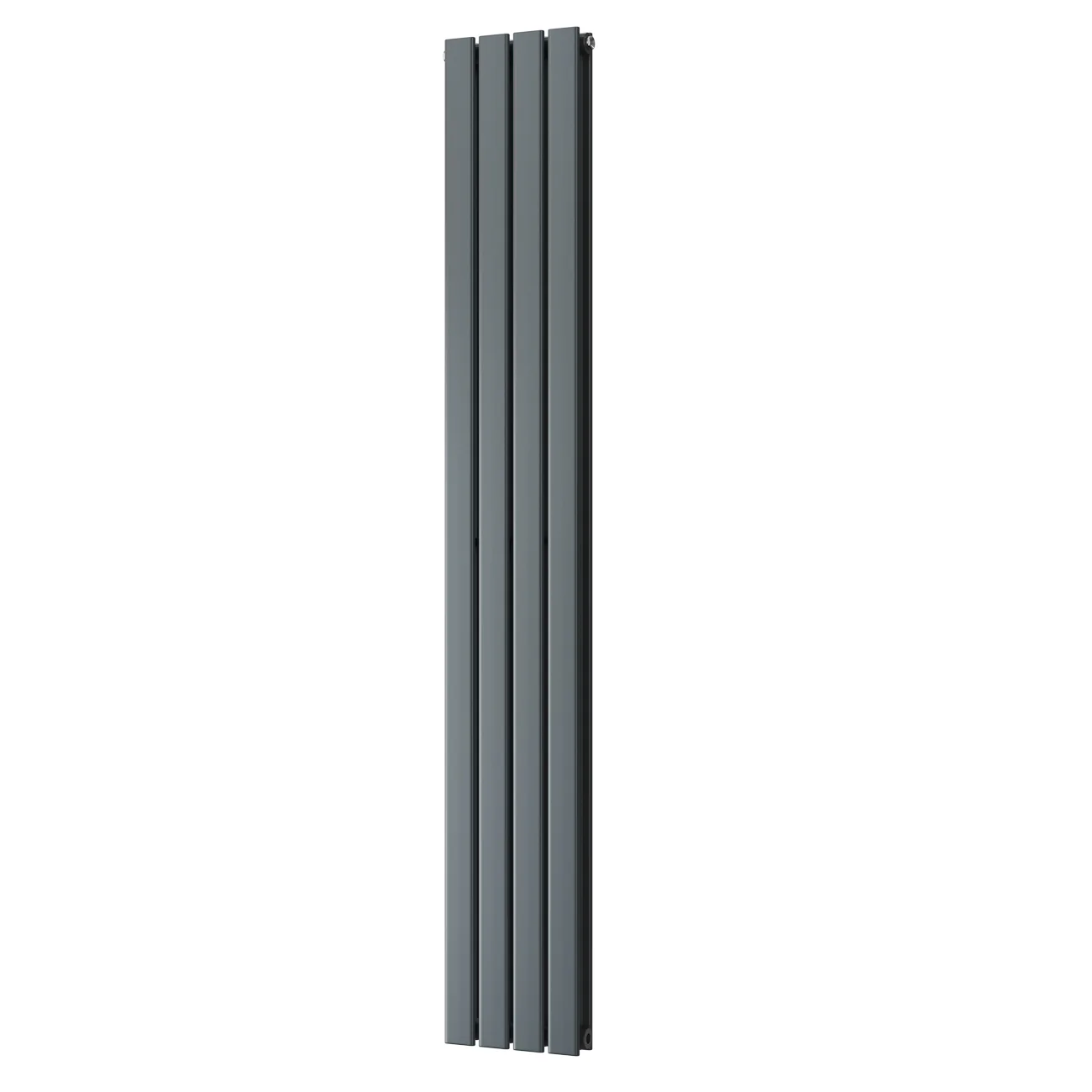 Typhoon - Anthracite Designer Radiator H1800mm x W272mm Double Panel - Feet Included