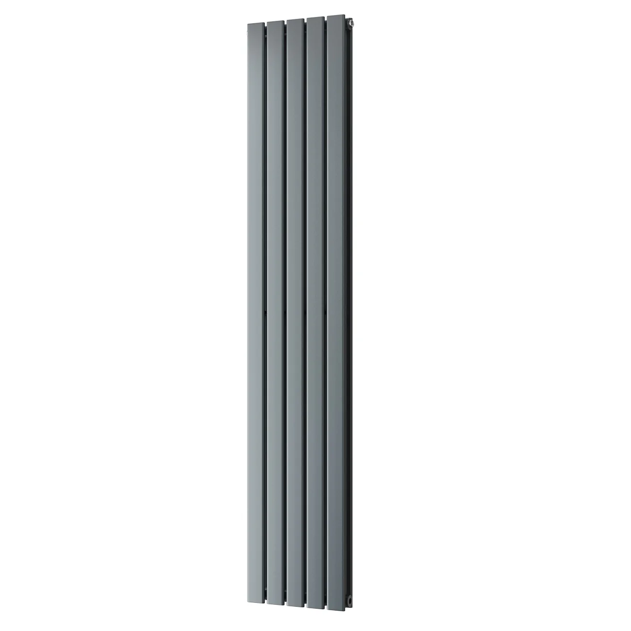 Typhoon - Anthracite Designer Radiator H1800mm x W340mm Double Panel - Feet Included