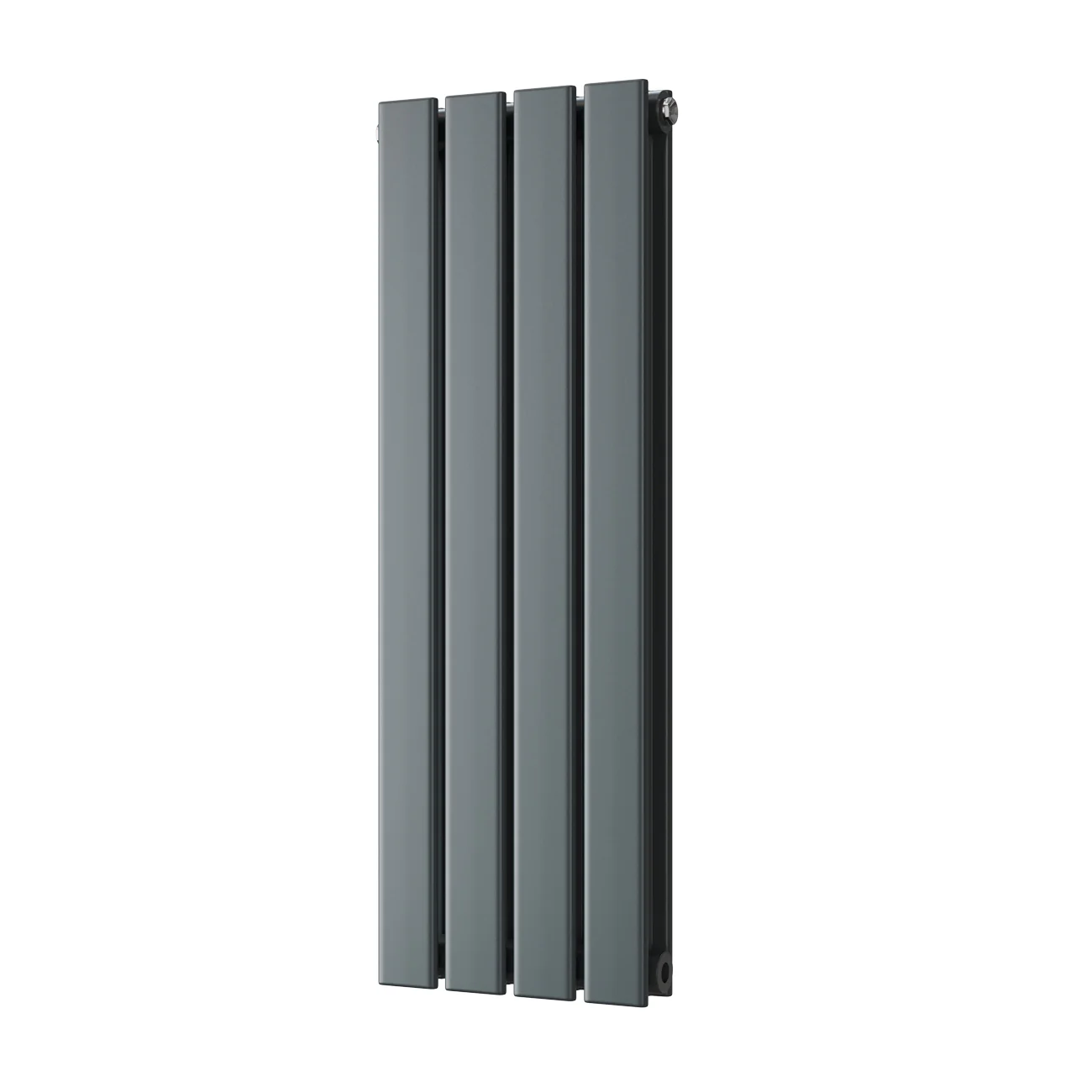 Typhoon - Anthracite Designer Radiator H800mm x W272mm Double Panel