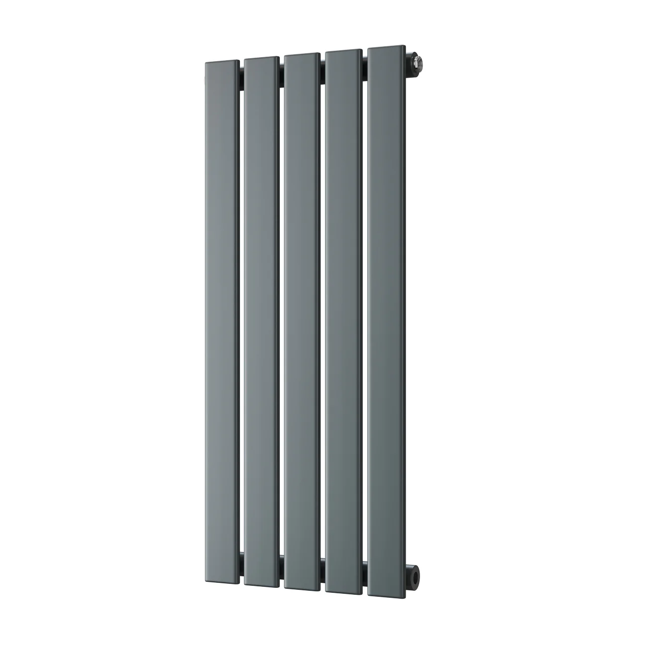 Typhoon - Anthracite Designer Radiator H800mm x W340mm Single Panel - Feet Included