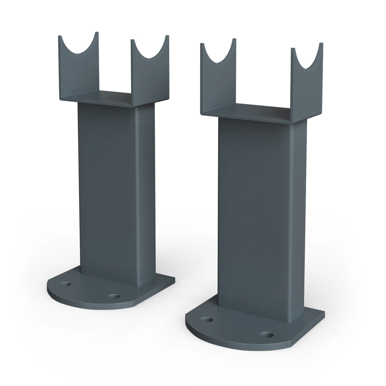 Typhoon - Anthracite Designer Radiator H800mm x W408mm Double Panel - Feet Included - Image 3