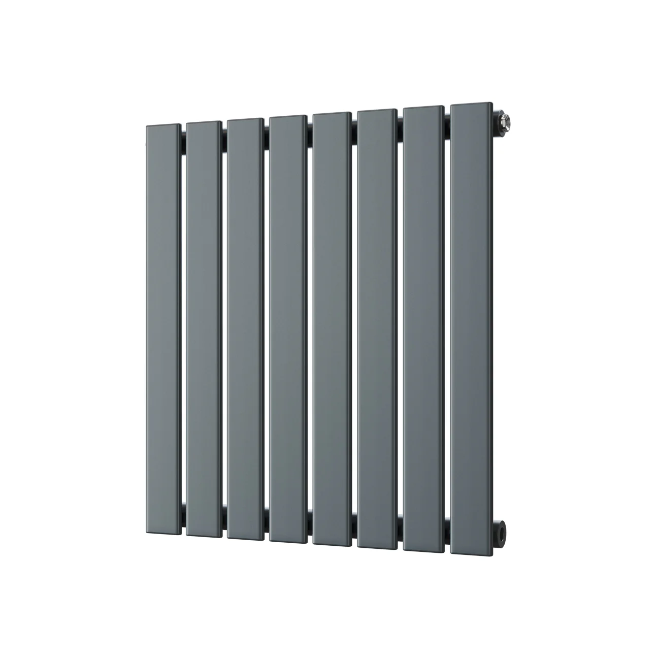 Typhoon - Anthracite Horizontal Radiator H600mm x W544mm Single Panel