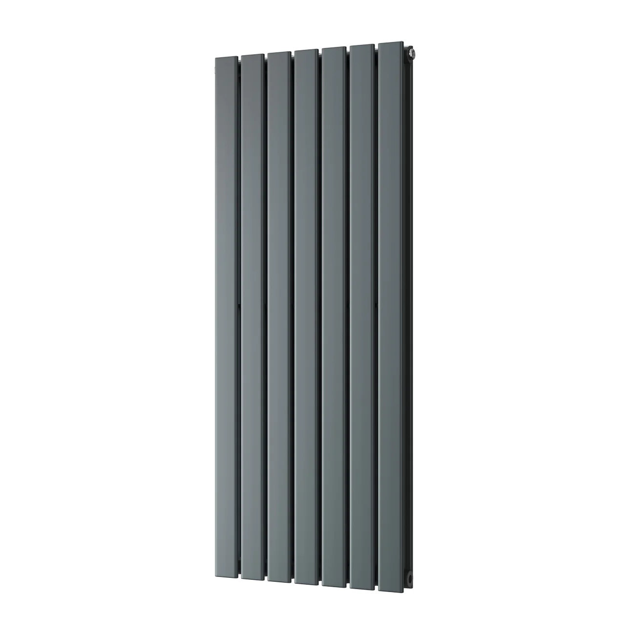 Typhoon - Anthracite Vertical Radiator H1200mm x W476mm Double Panel