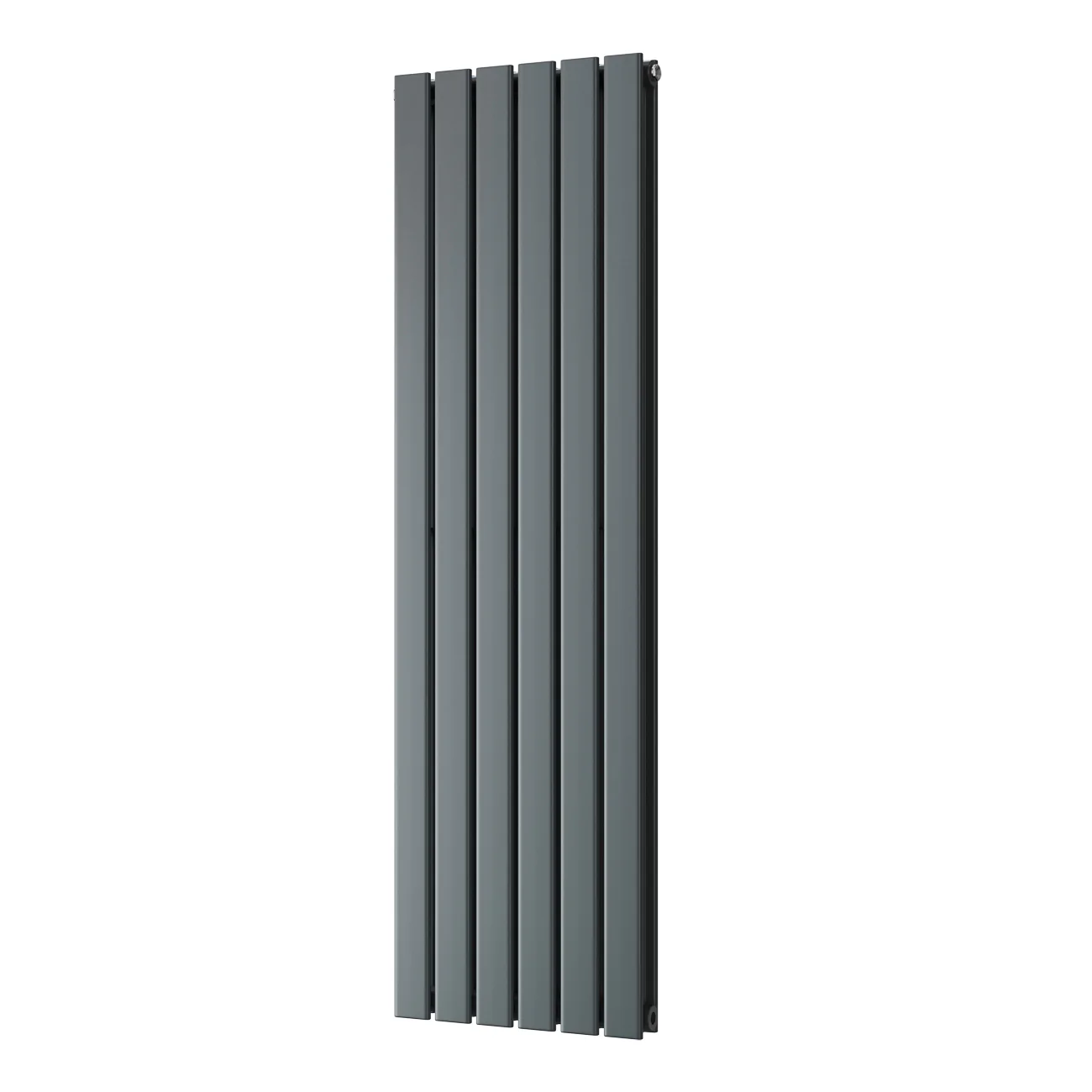 Typhoon - Anthracite Vertical Radiator H1400mm x W408mm Double Panel
