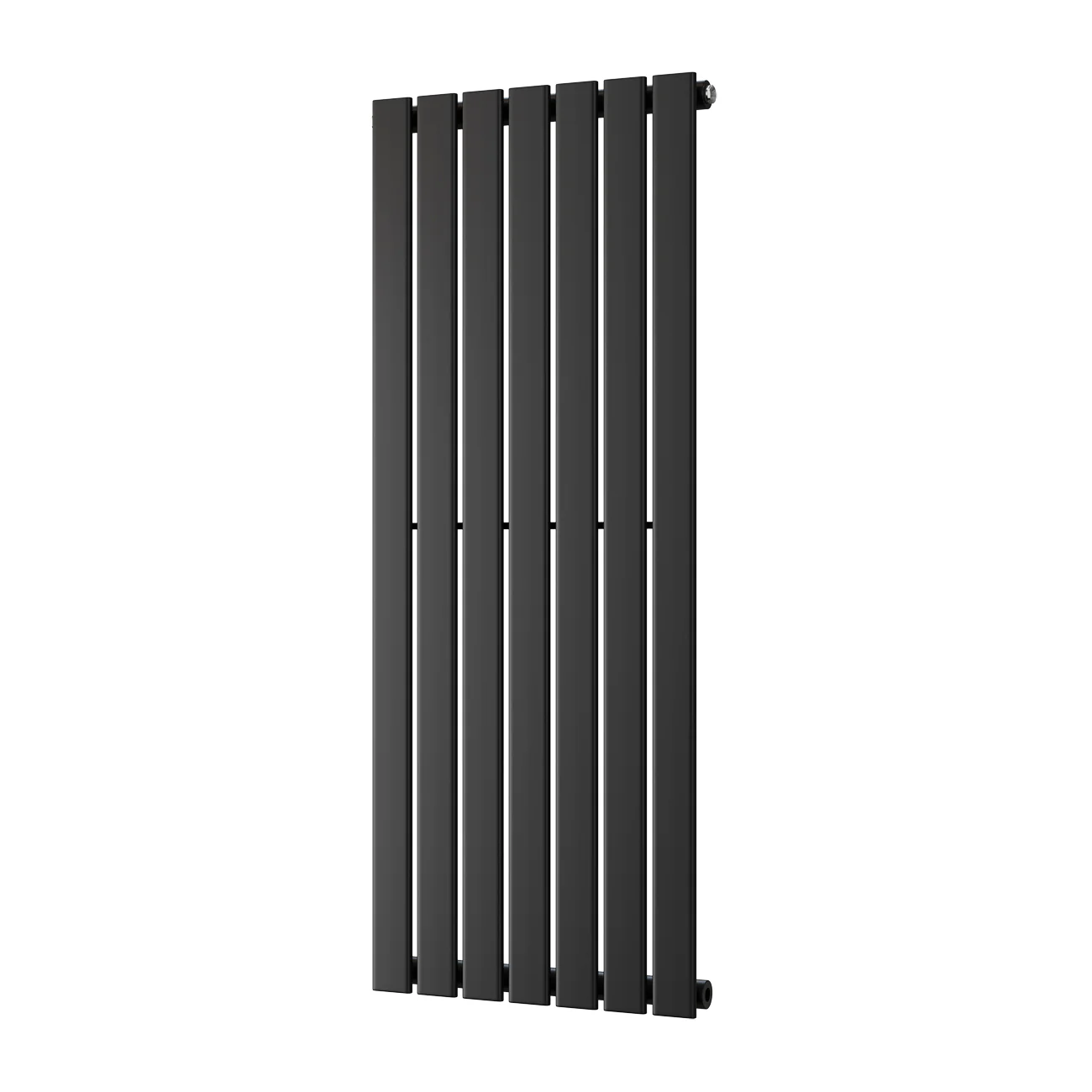 Typhoon - Black Designer Radiator H1200mm x W476mm Single Panel - Feet Included