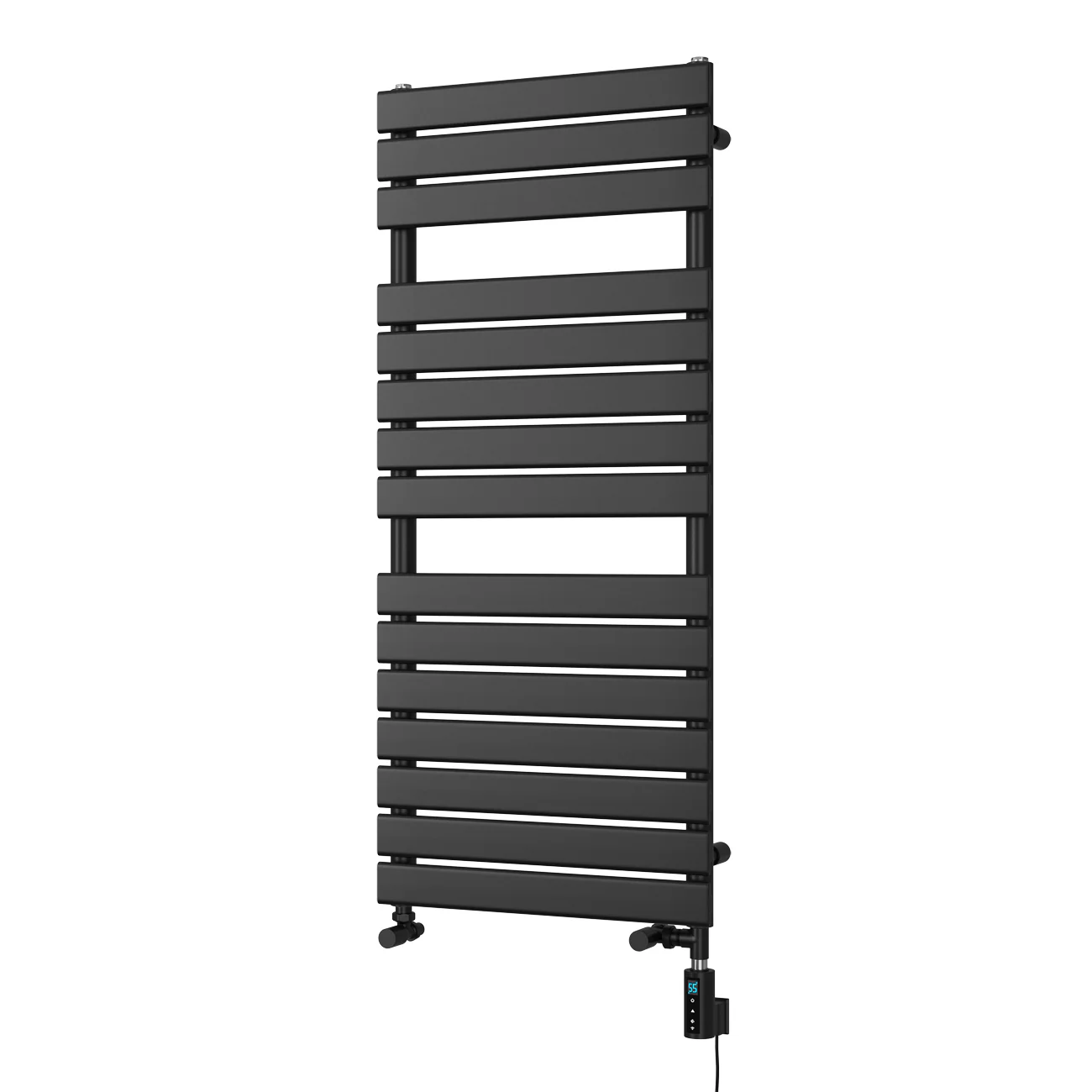 Typhoon - Black Dual Fuel Towel Rail H1156mm x W500mm Thermostatic WIFI