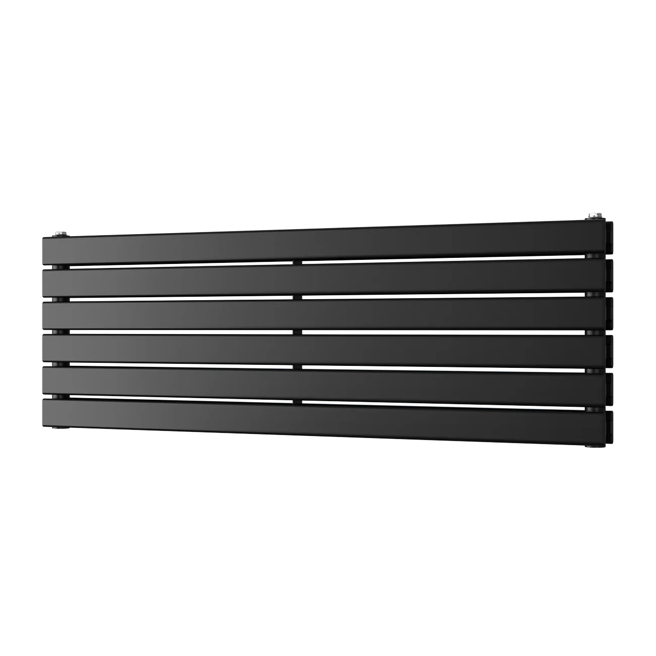 Typhoon Axis - Black Horizontal Radiator H408mm x W1200mm Double Panel