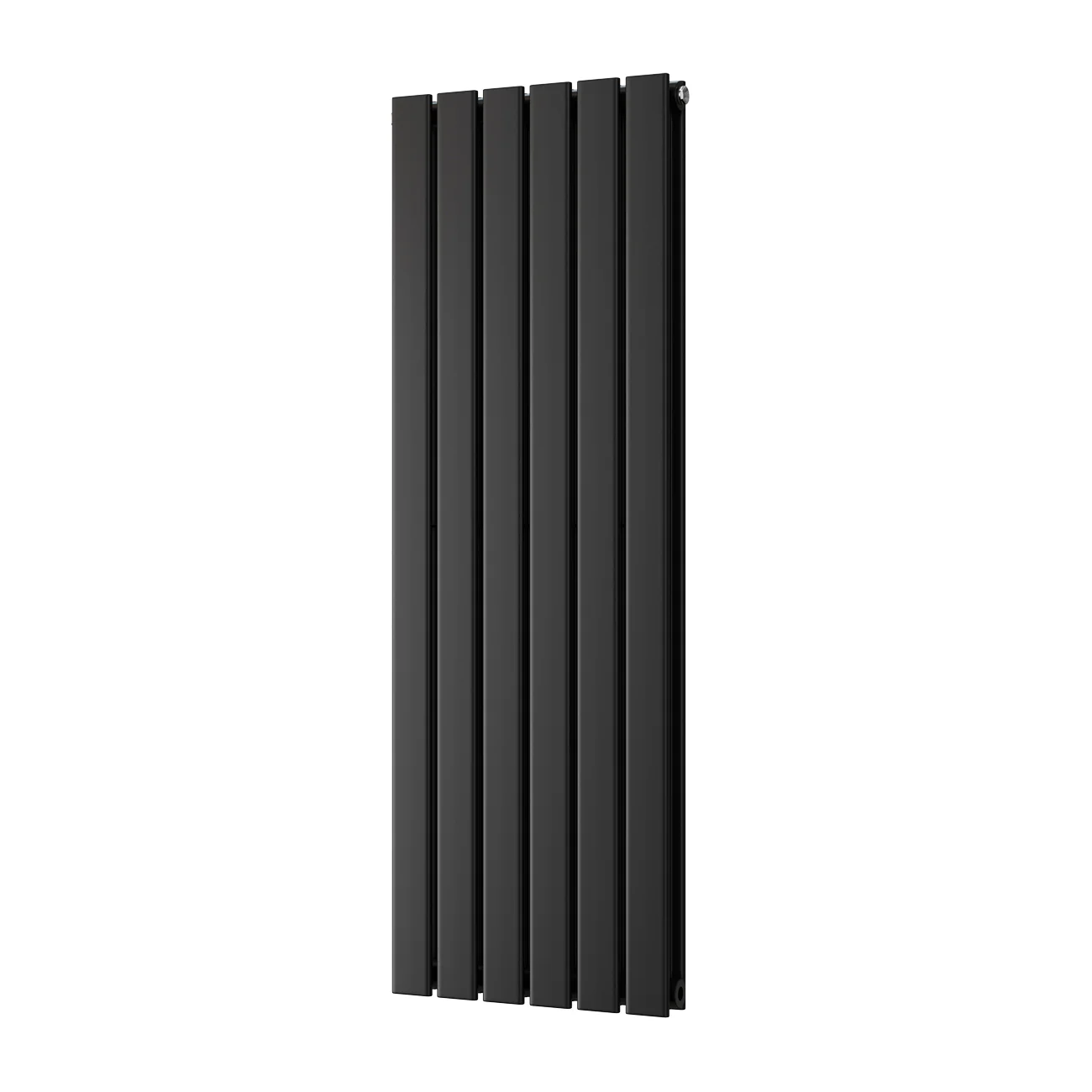 Typhoon - Black Vertical Radiator H1200mm x W408mm Double Panel