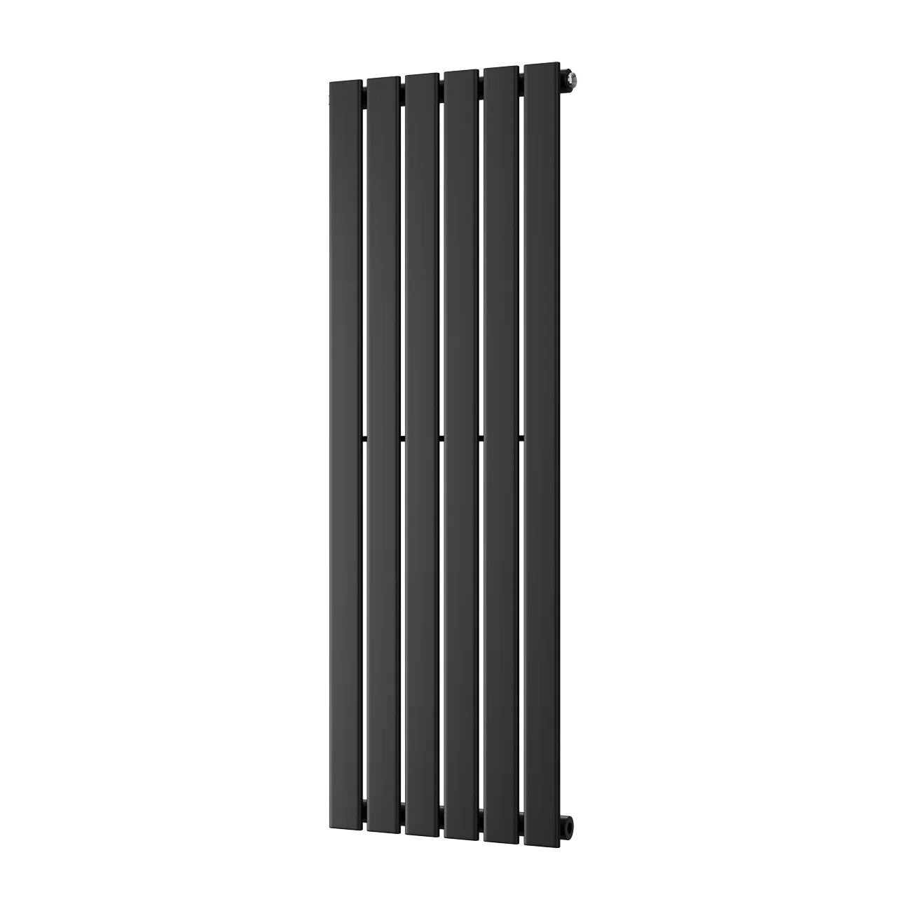 Typhoon - Black Vertical Radiator H1200mm x W408mm Single Panel